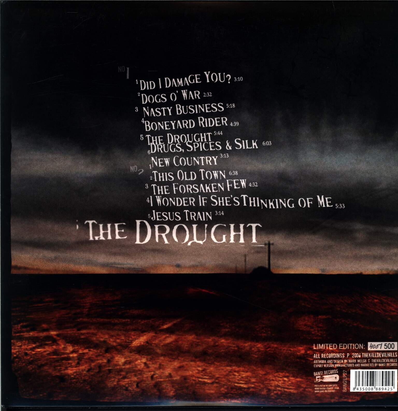 The Kill Devil Hills: The Drought, 1×LP (Vinyl)