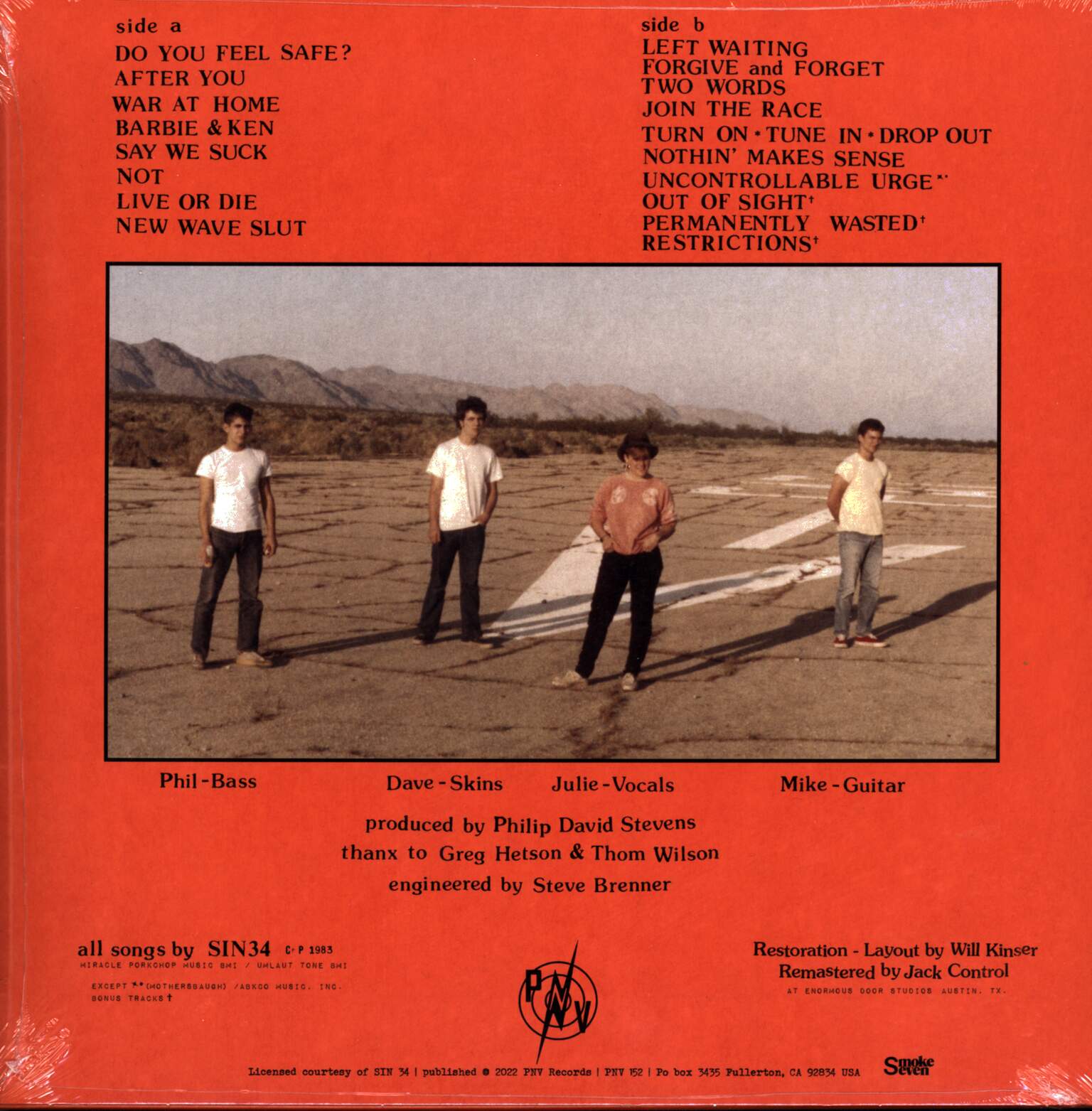 Sin 34: Do You Feel Safe ?, 1×LP (Vinyl)