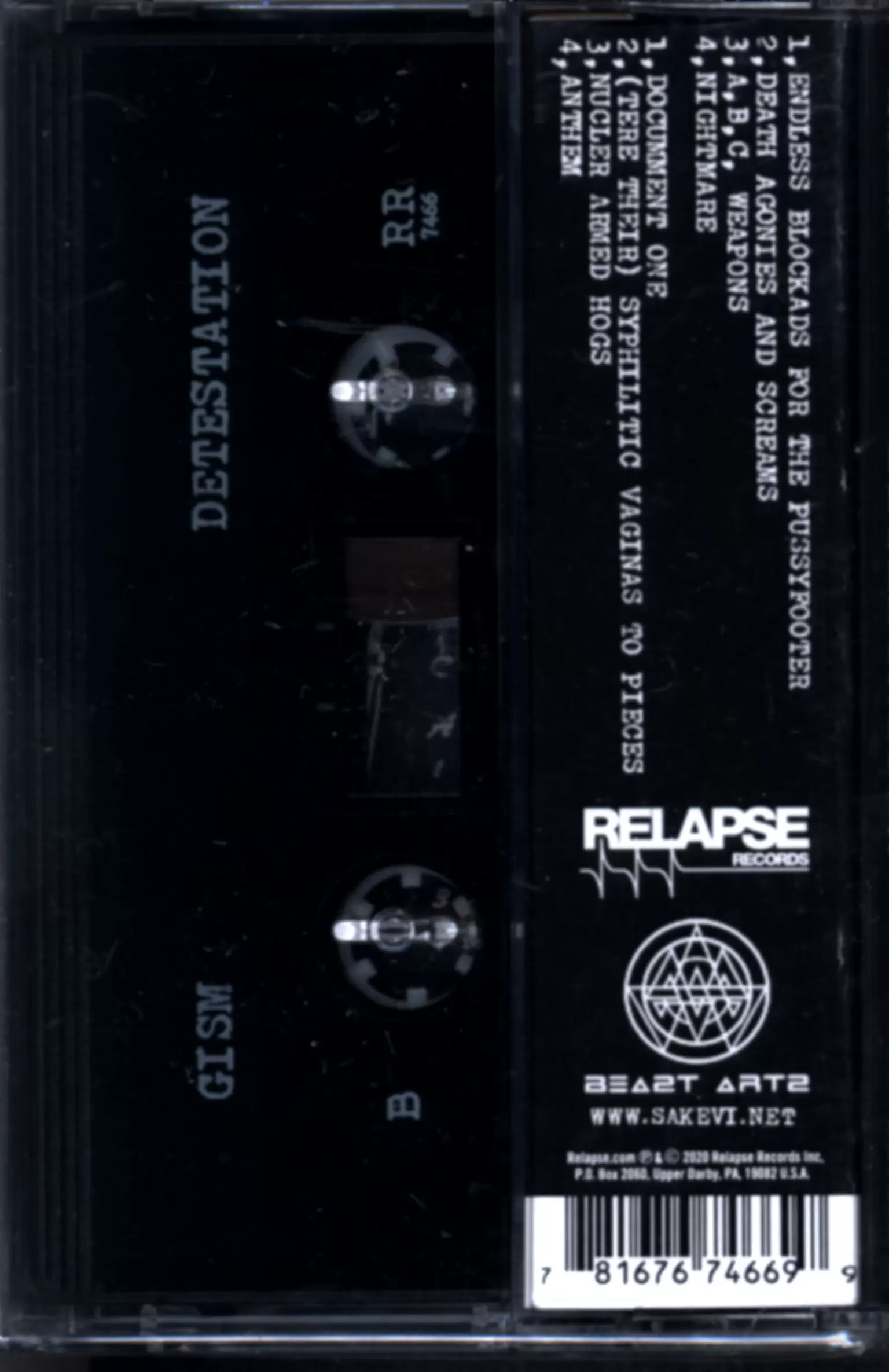 G.I.S.M.: Detestation, 1×Tape