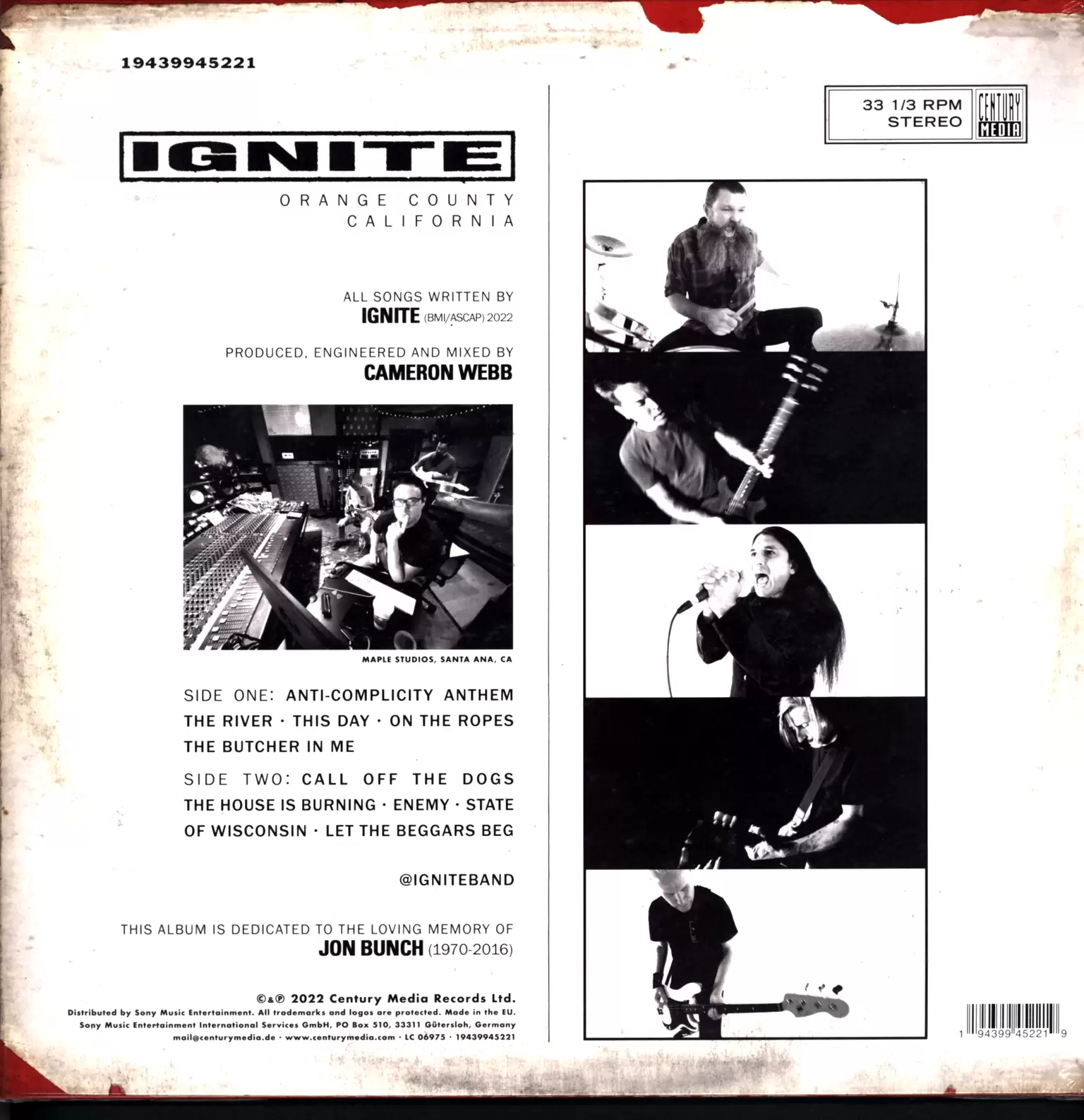 Ignite: Ignite, 1×LP (Vinyl), 1×CD