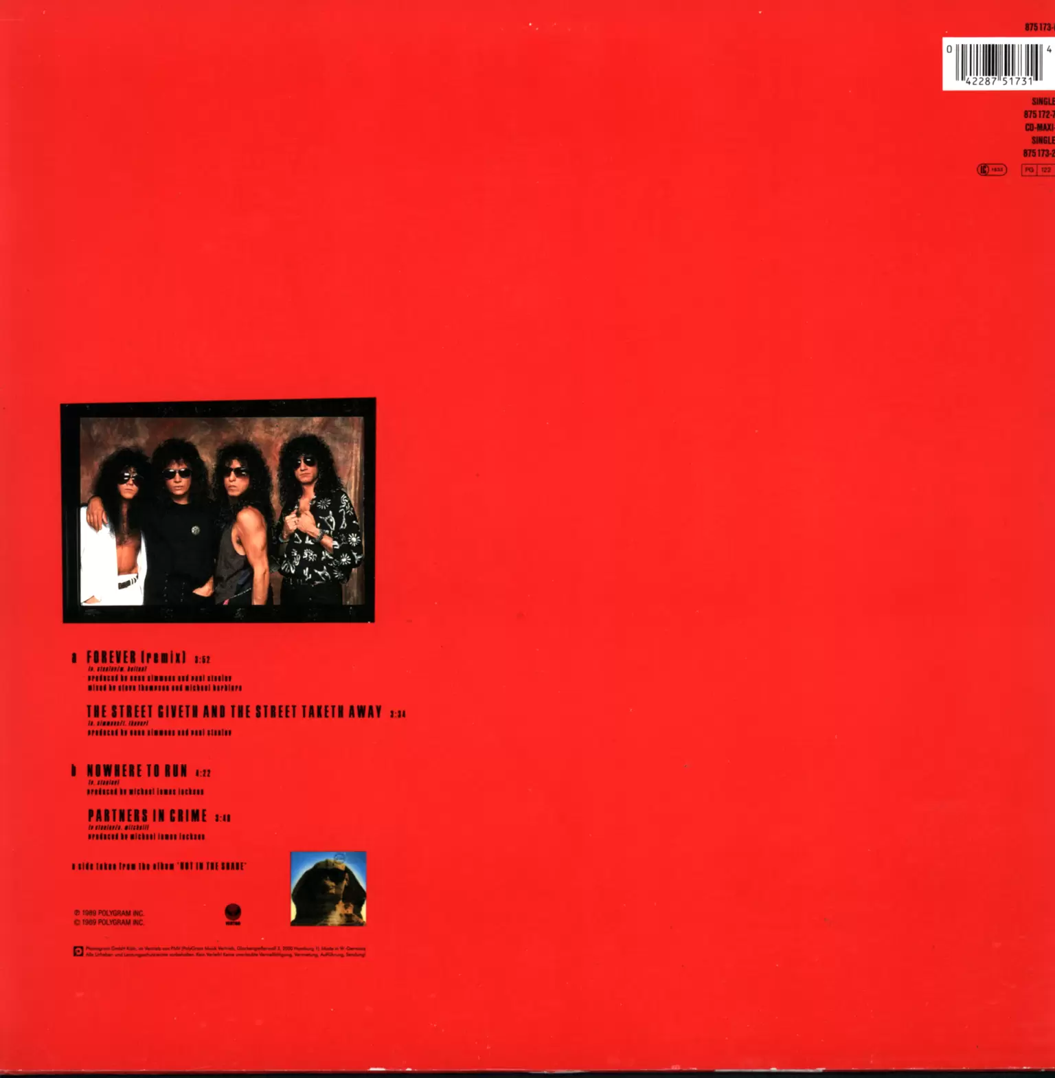 Kiss: Forever, 1×12" Maxi Single (Vinyl)