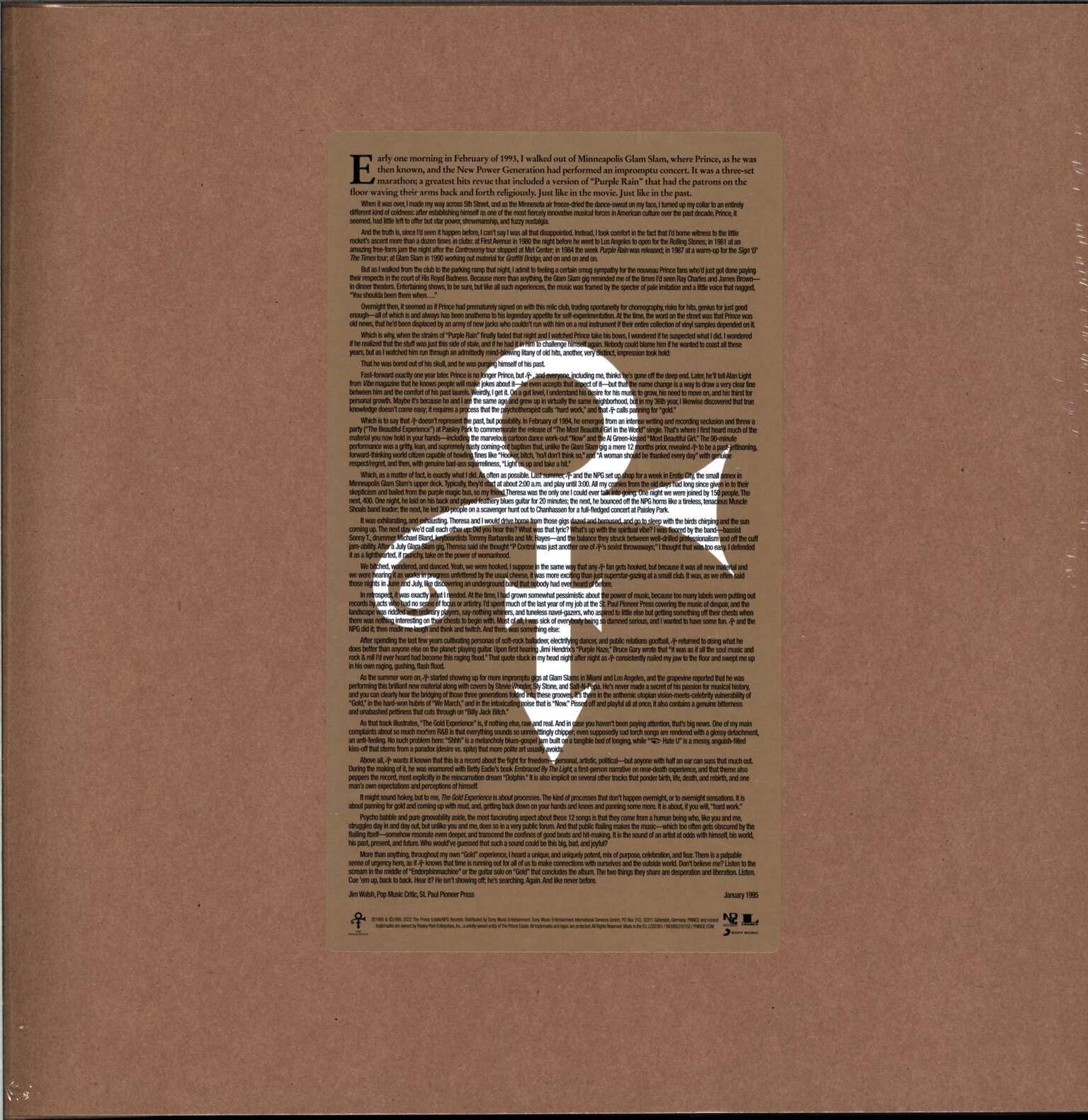 The Artist (Formerly Known As Prince): The Gold Experience, 2×LP (Vinyl)