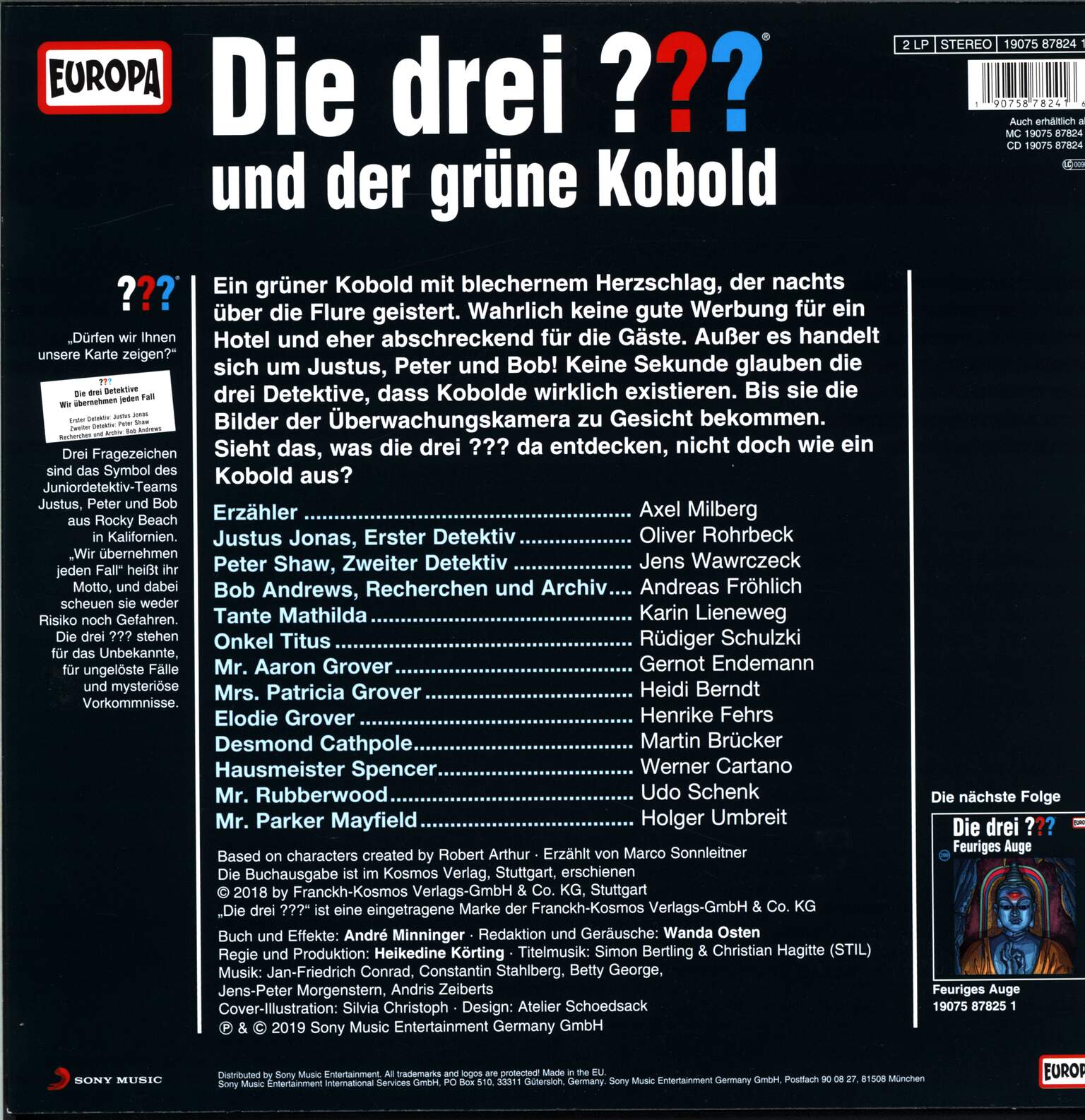 Marco Sonnleitner: Die Drei ??? 199 - Und Der Grüne Kobold, 2×LP (Vinyl)
