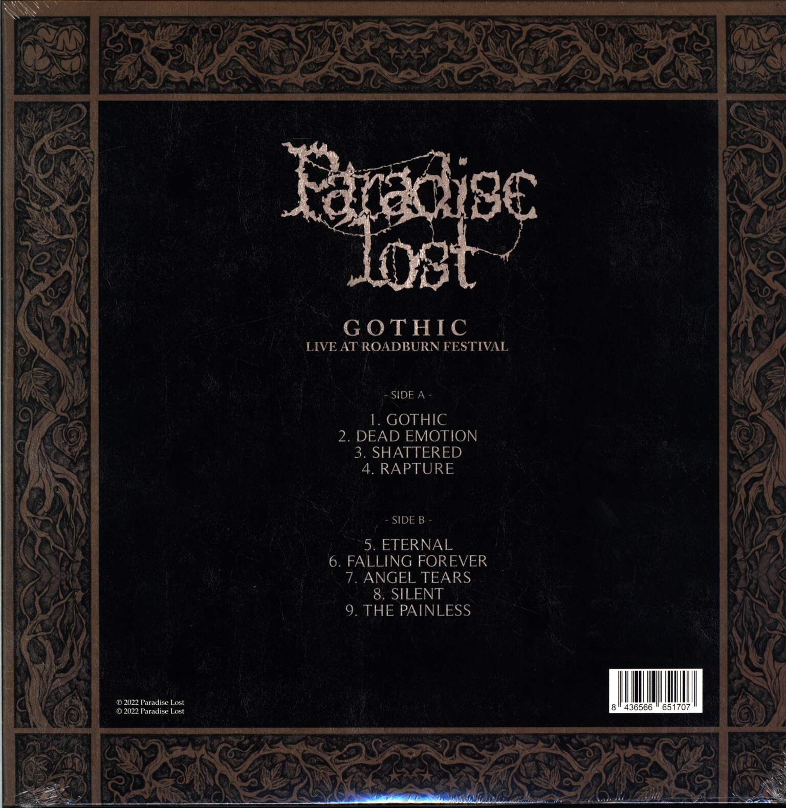 Paradise Lost: Gothic (Live At Roadburn Festival), 1×LP (Vinyl)