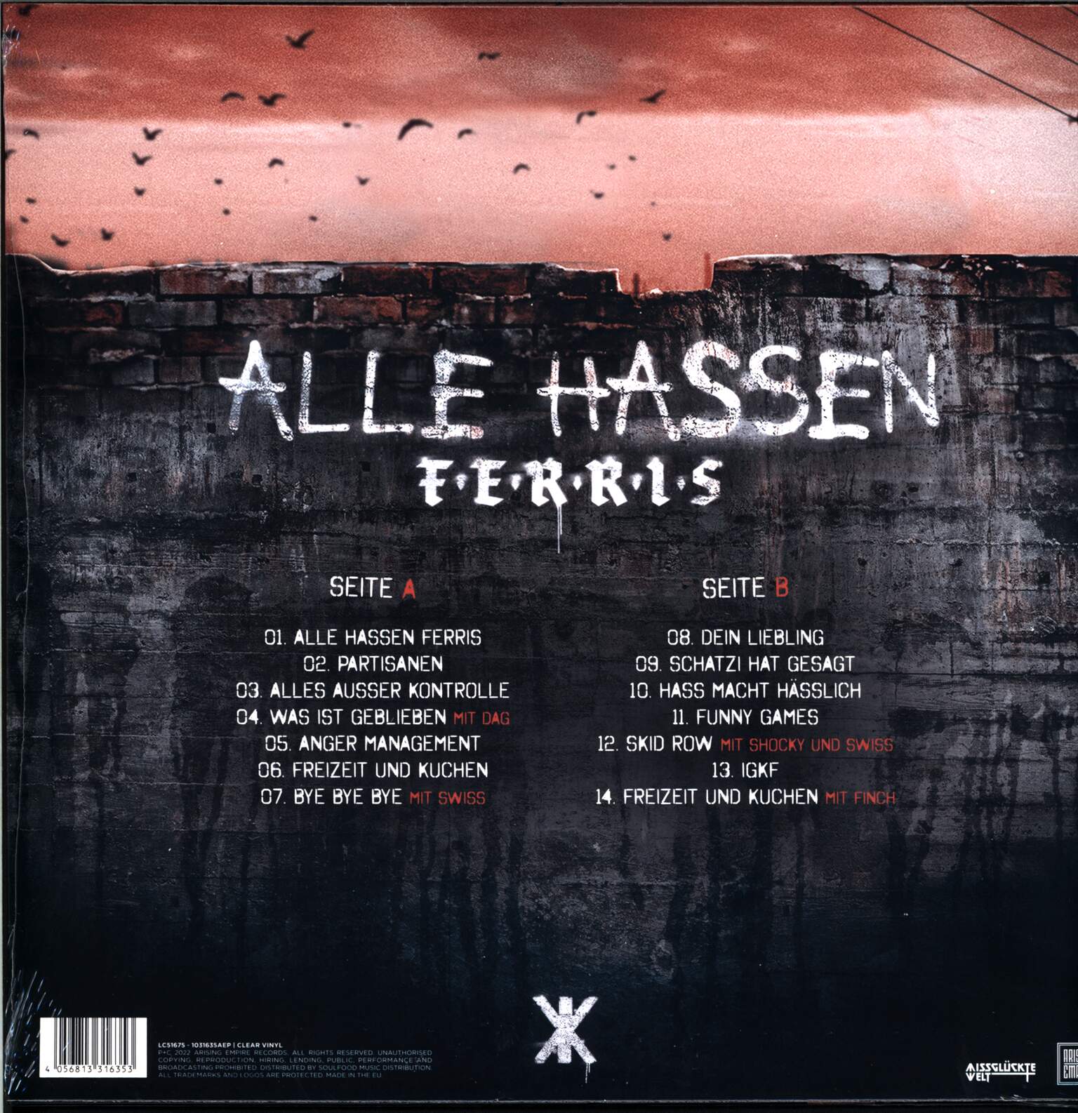 Ferris Mc: Alle Hassen Ferris, 1×LP (Vinyl)