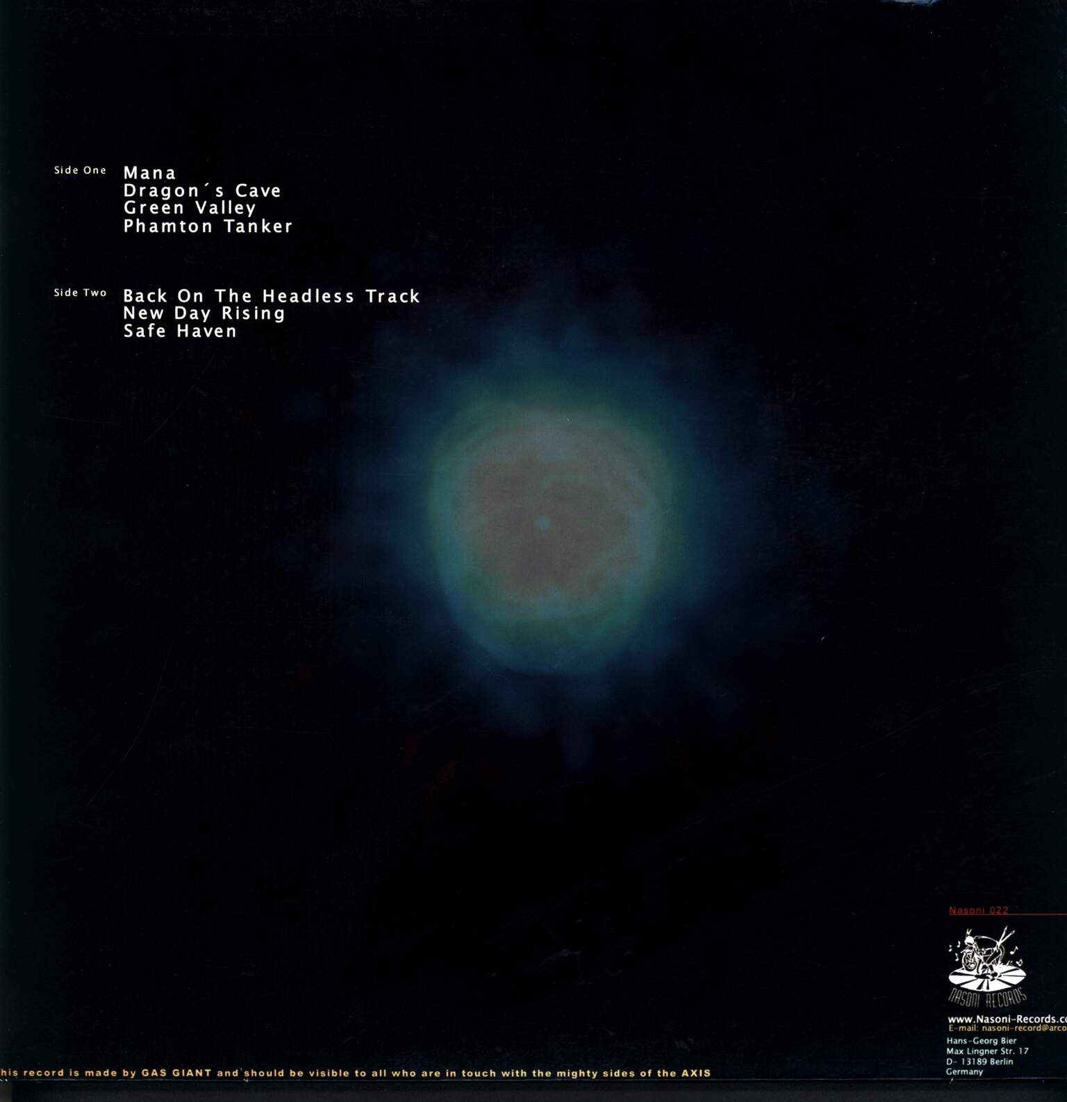 Gas Giant: Mana, 1×LP (Vinyl)