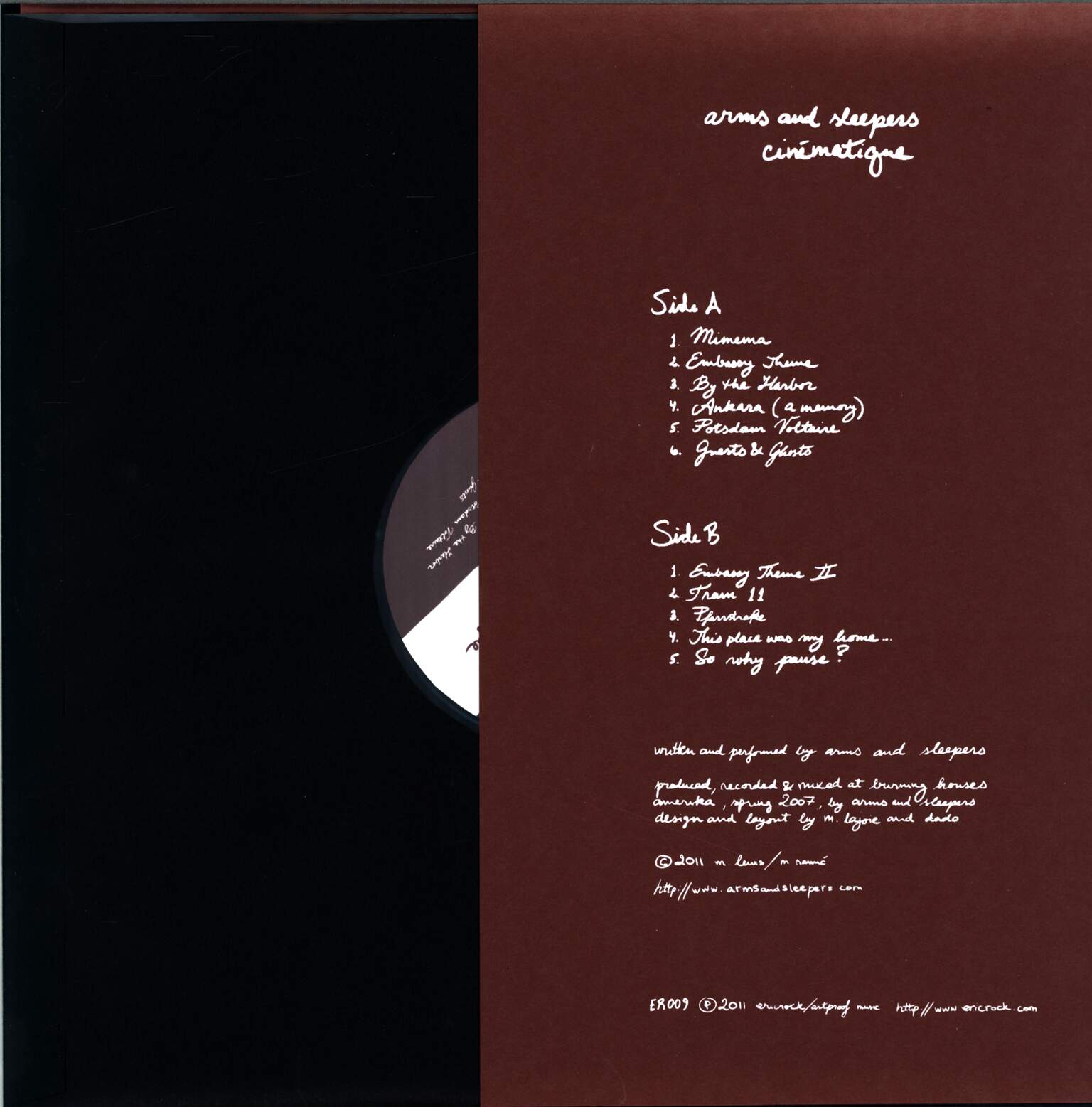 Arms And Sleepers: Cinématique, 1×LP (Vinyl)