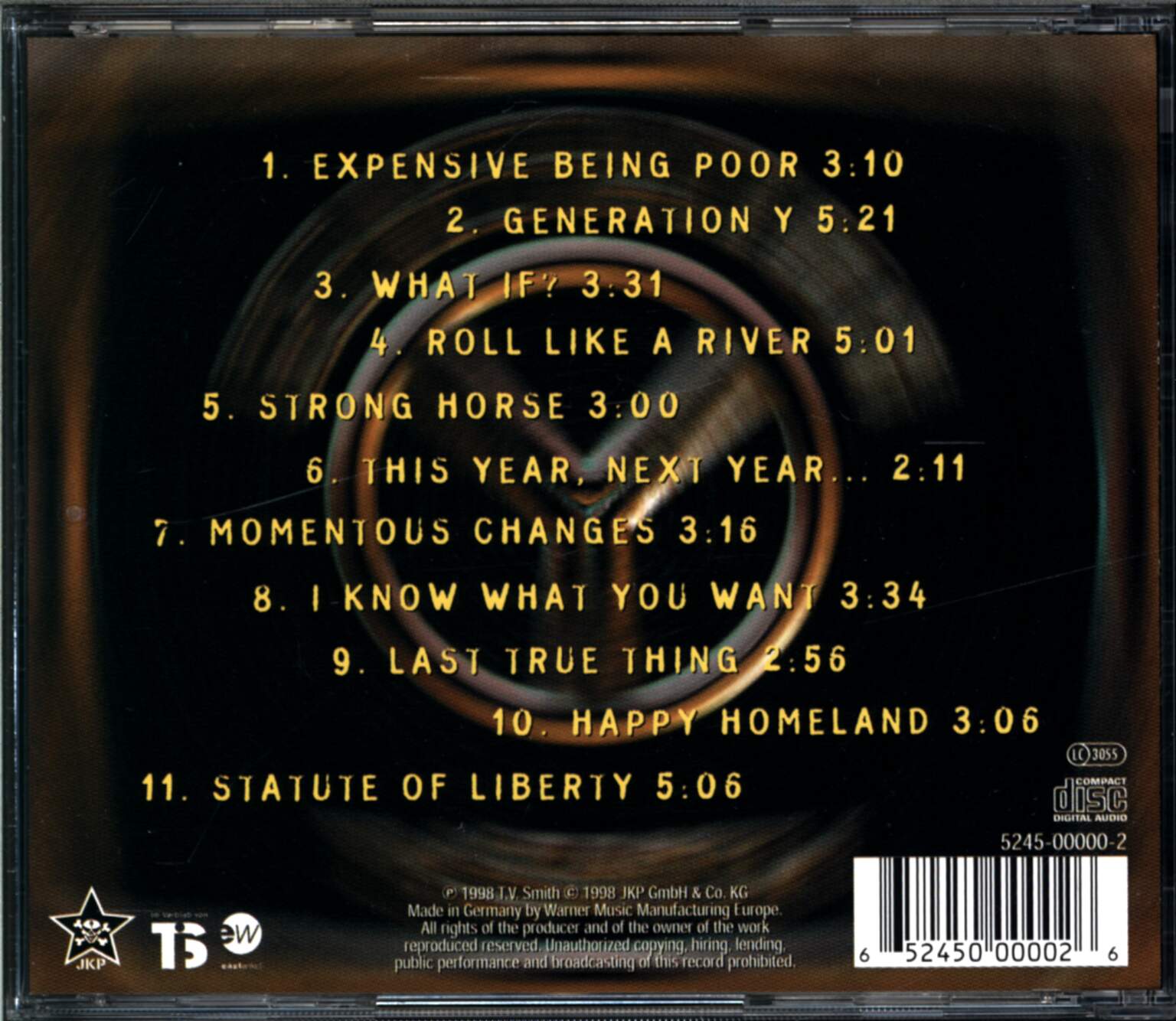 TV Smith: Generation Y, 1×CD