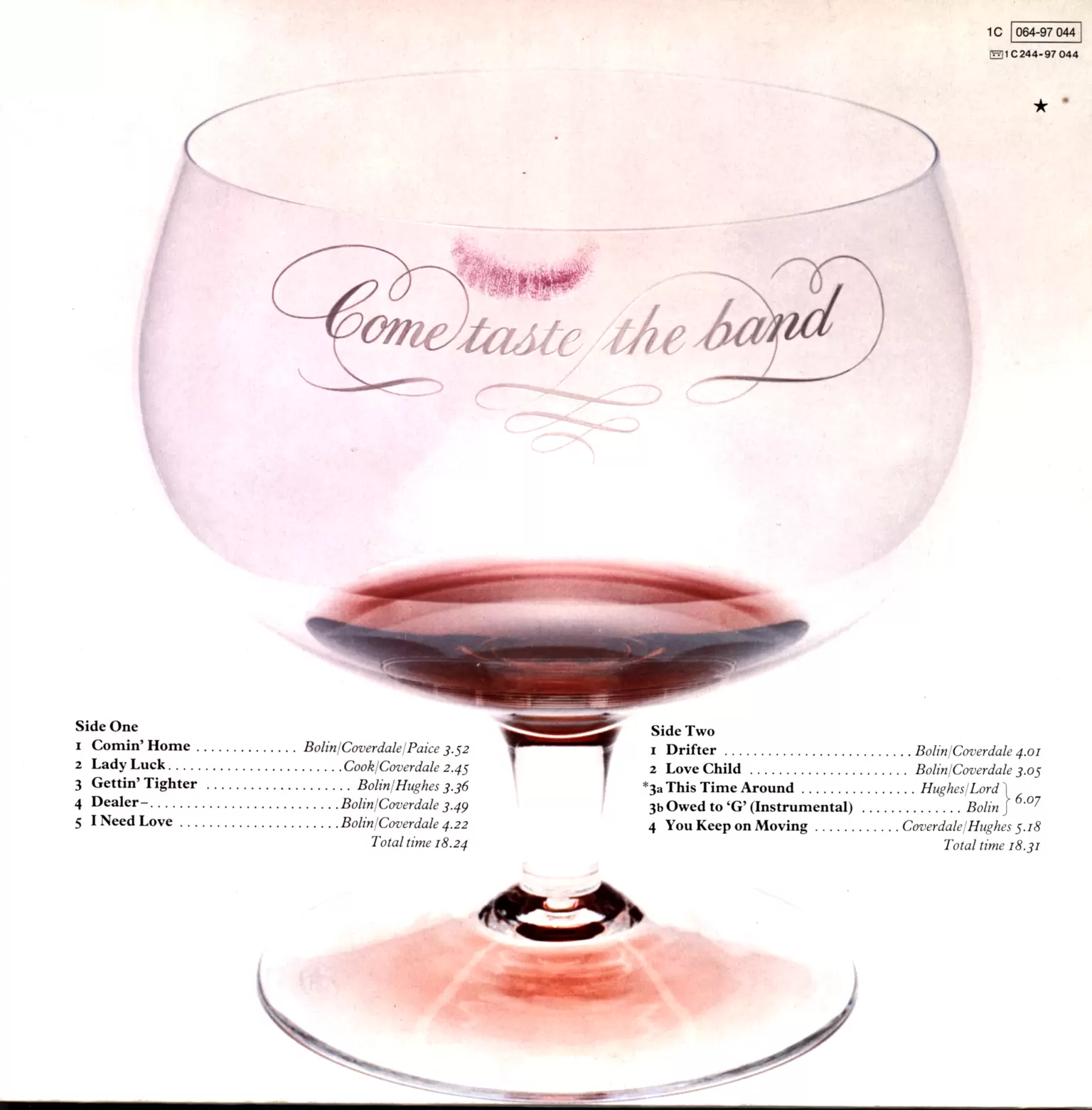 Deep Purple: Come Taste The Band, 1×LP (Vinyl)