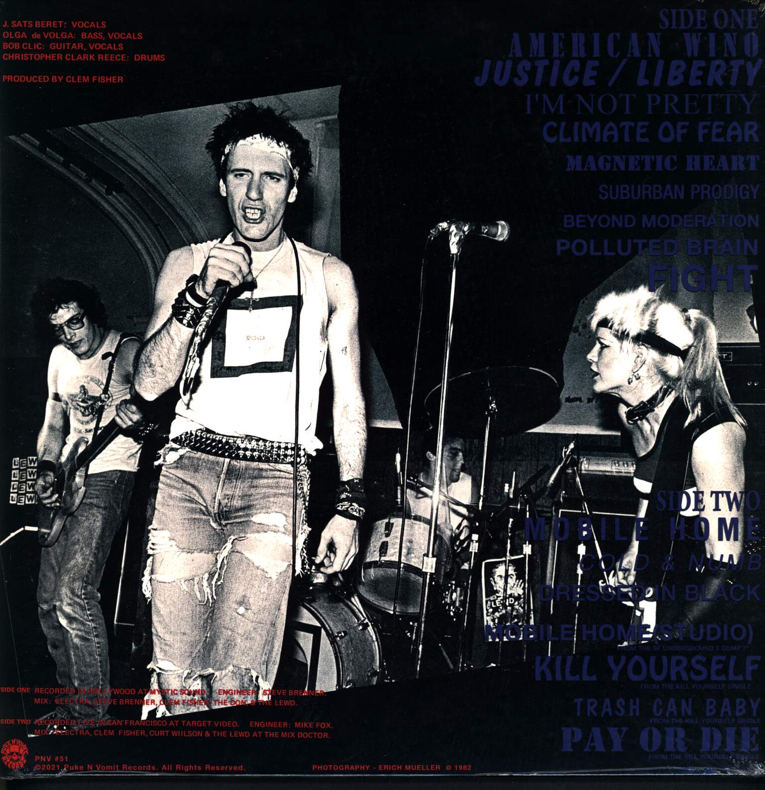 The Lewd: American Wino, 1×LP (Vinyl)