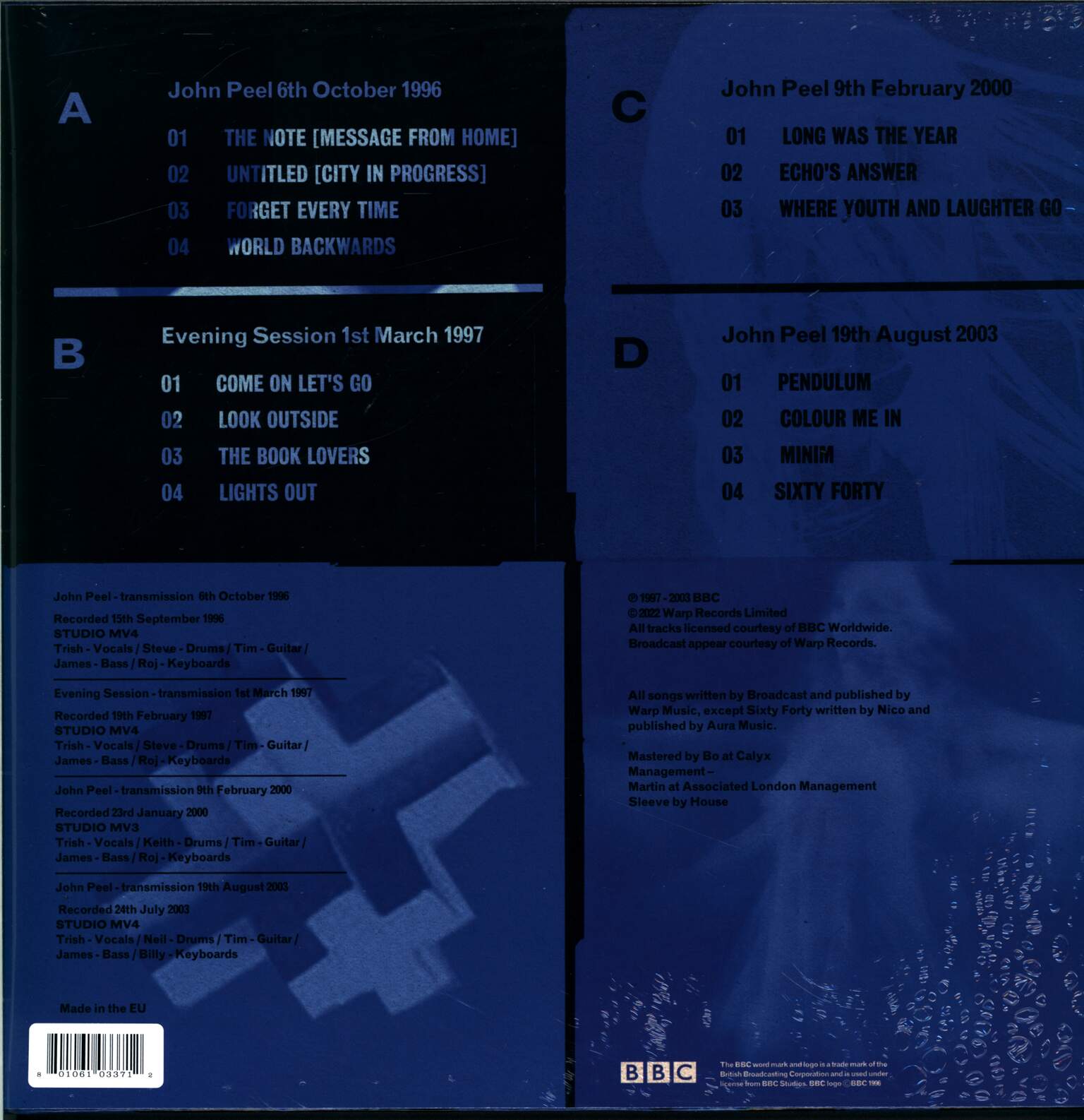 Broadcast: Maida Vale Sessions, 2×LP (Vinyl)