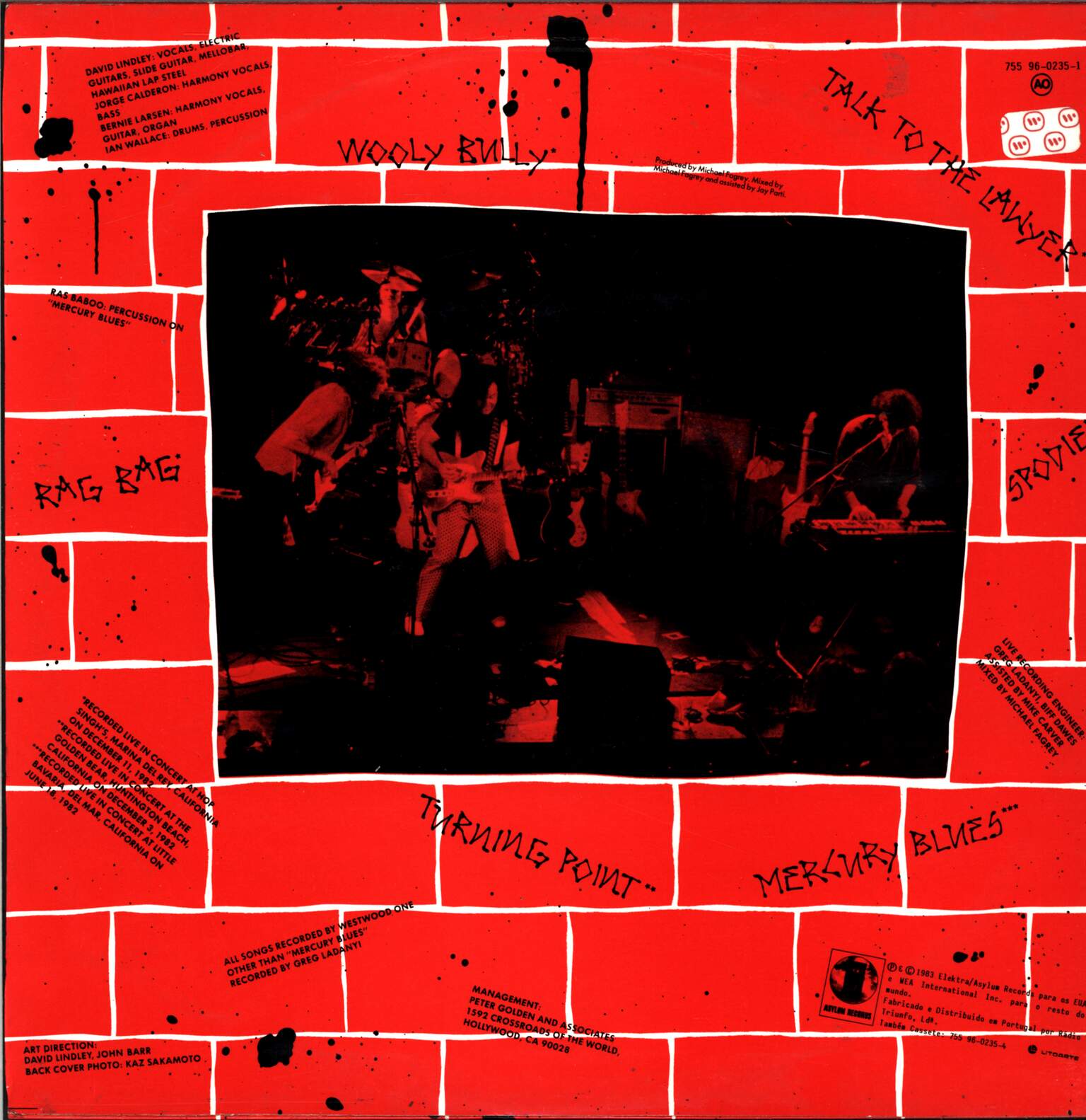 David Lindley And El Rayo-X: El Rayo Live, 1×LP (Vinyl)