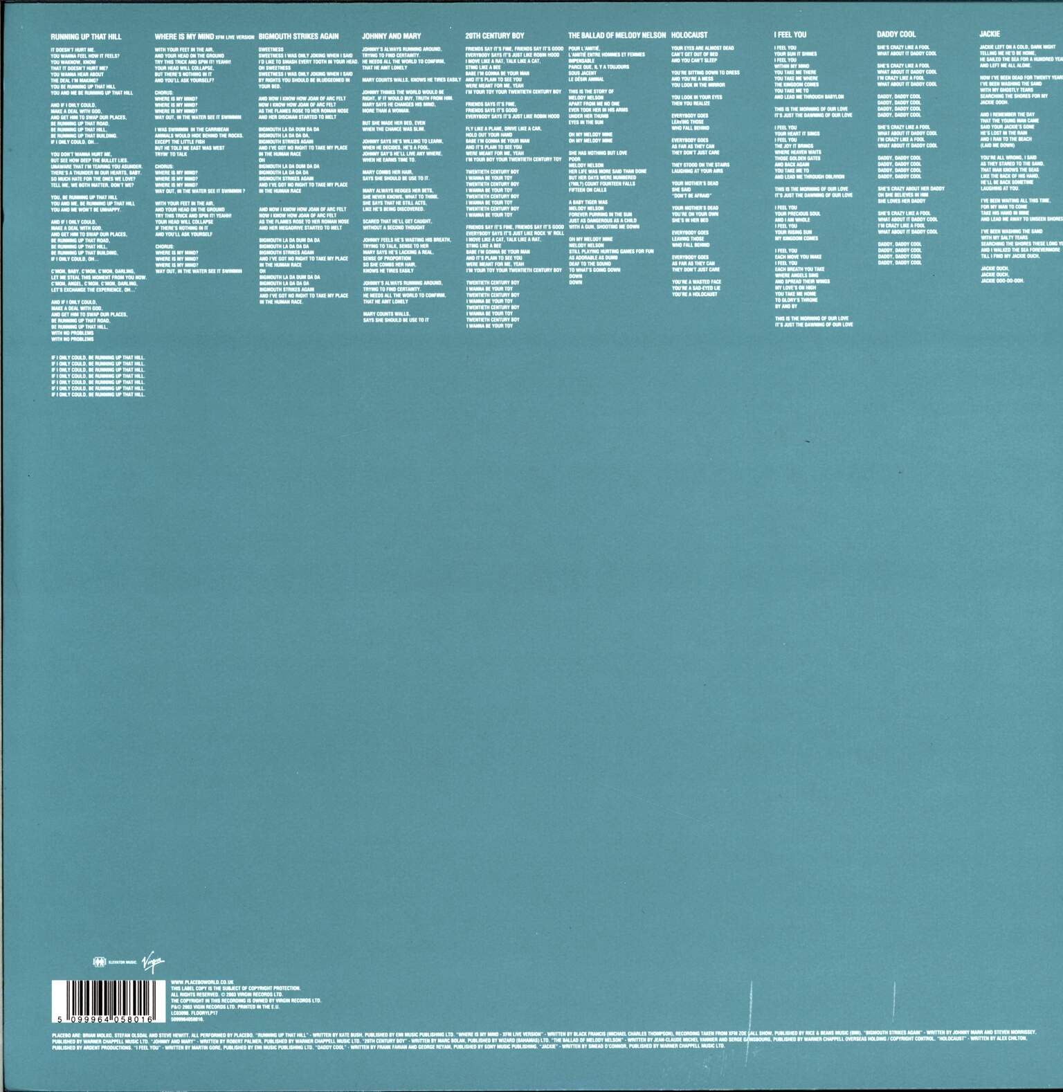 Placebo: Covers, 1×LP (Vinyl)
