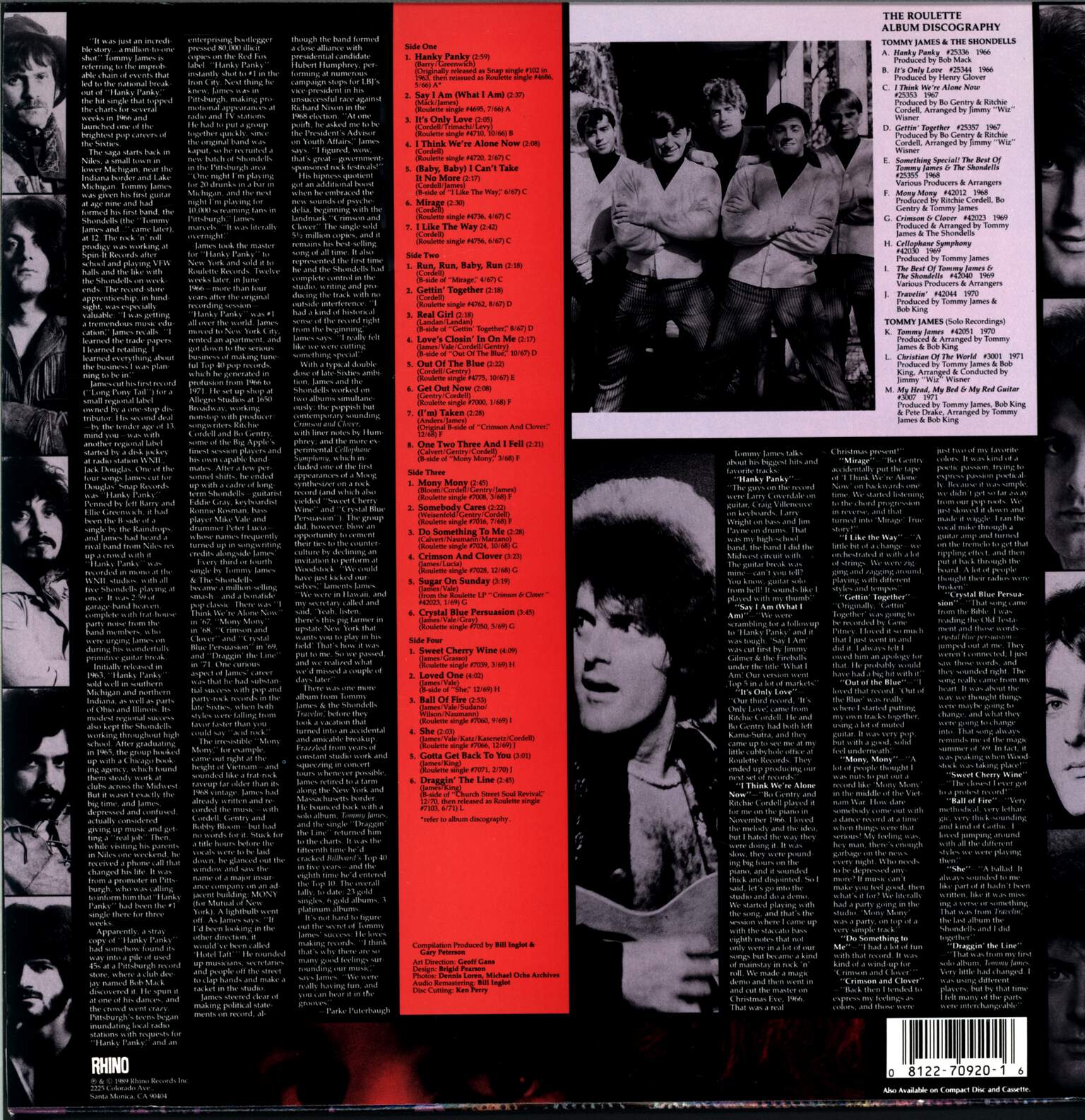Tommy James & The Shondells: Anthology, 2×LP (Vinyl)