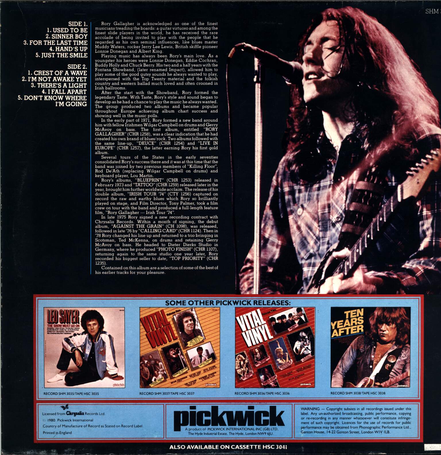 Rory Gallagher: Rory Gallagher, 1×LP (Vinyl)