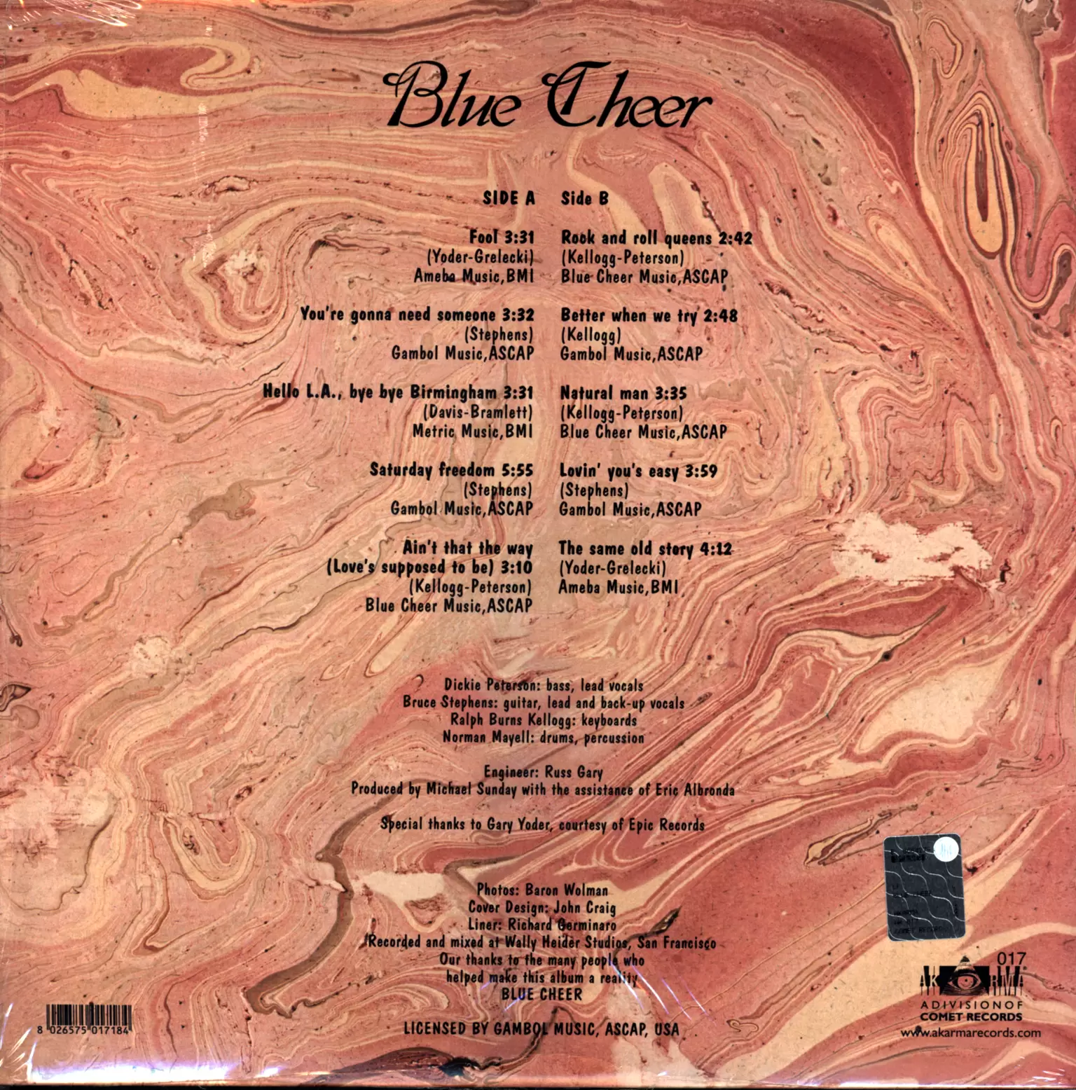 Blue Cheer: Blue Cheer, 1×LP (Vinyl)