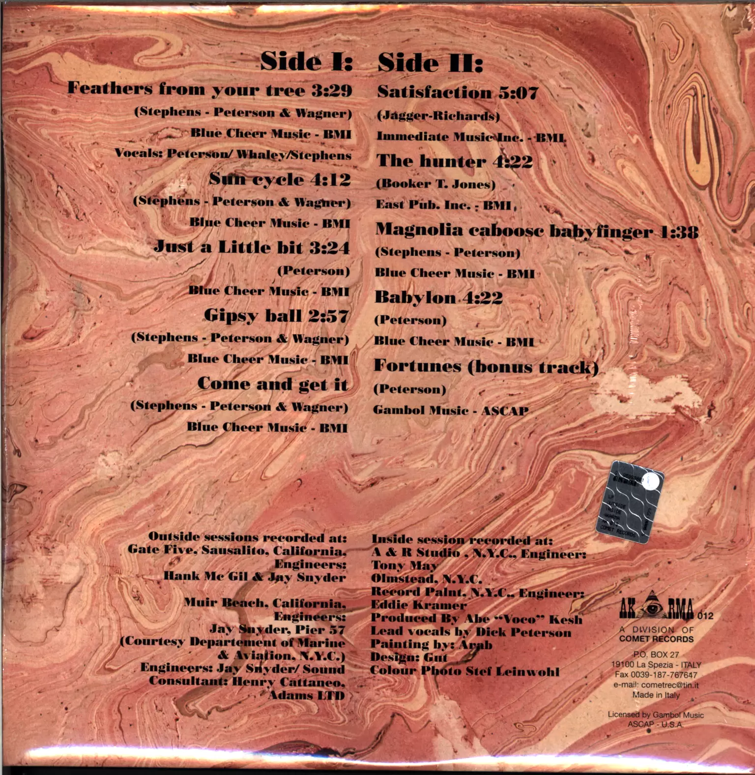 Blue Cheer: Outside Inside, 1×LP (Vinyl)