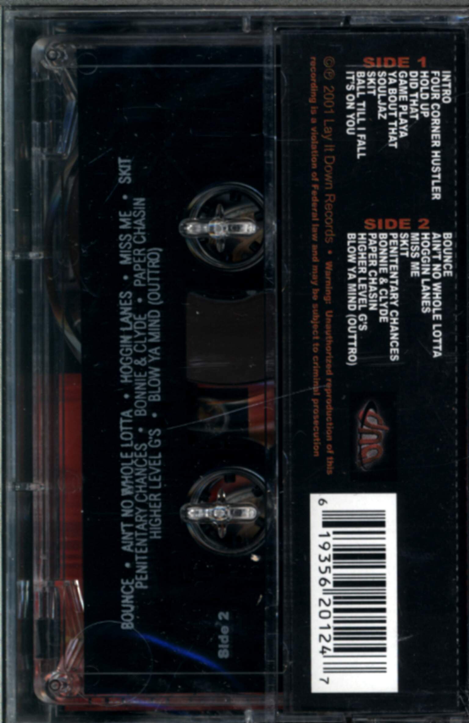 812 Souljaz: Four Corner Hustler, 1×Tape