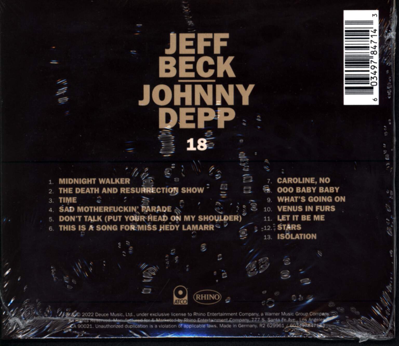 Jeff Beck: 18, 1×CD
