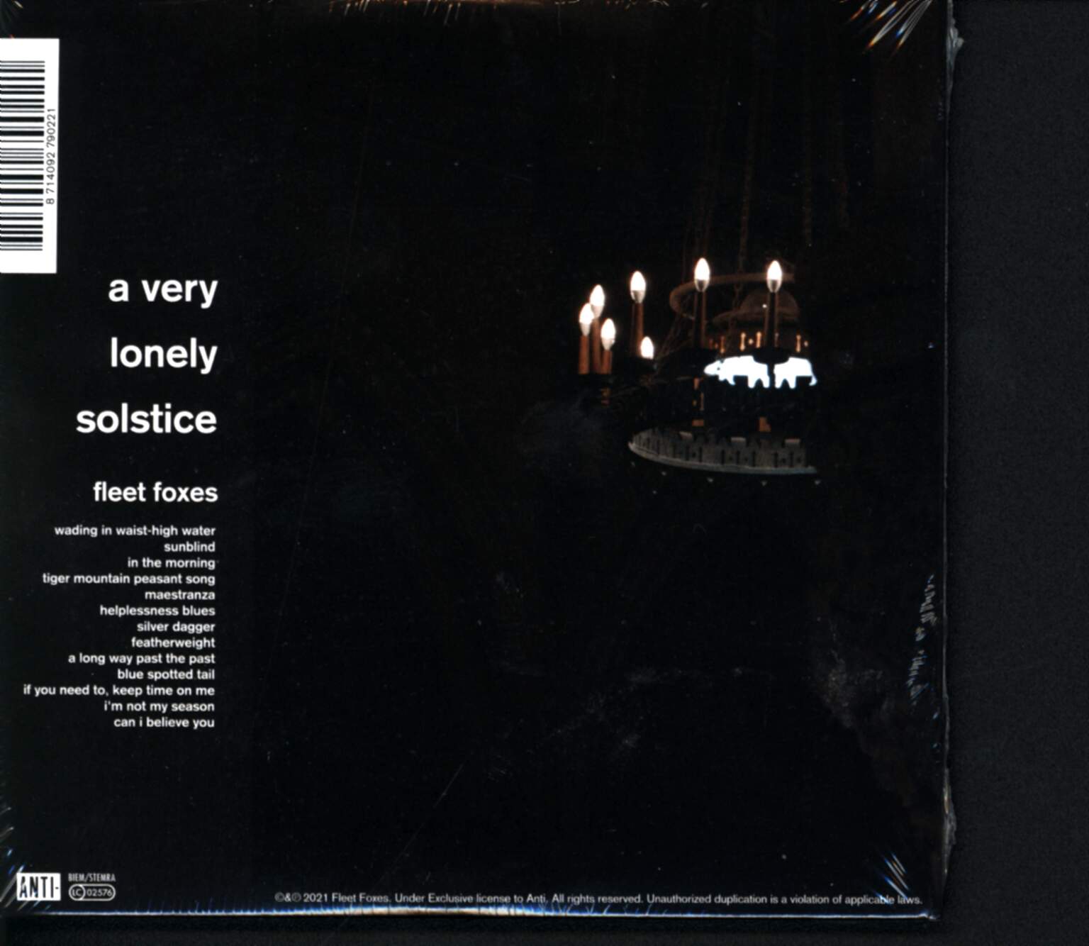 Fleet Foxes: A Very Lonely Solstice, 1×CD