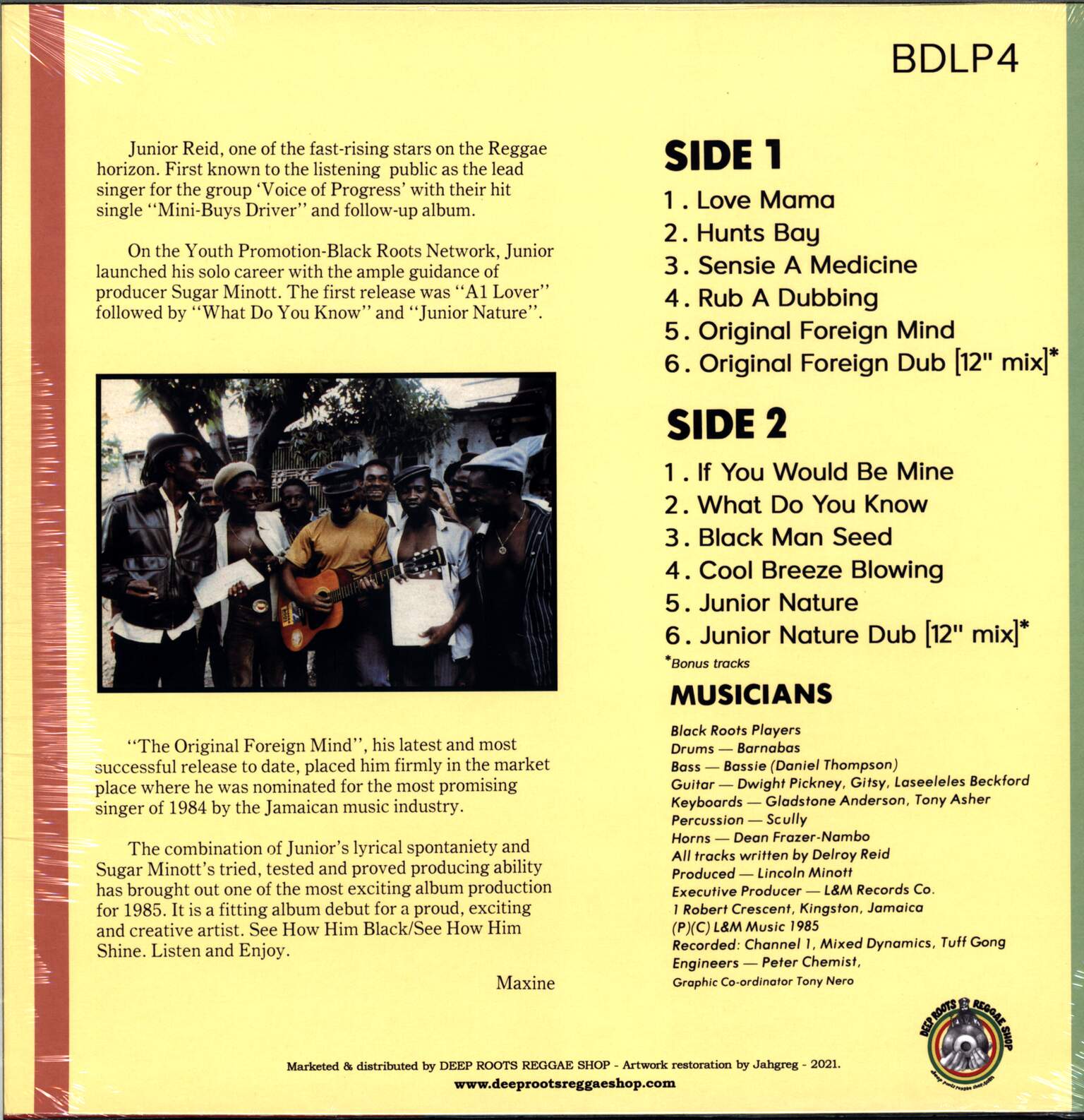 Junior Reid: Original Foreign Mind, 1×LP (Vinyl)