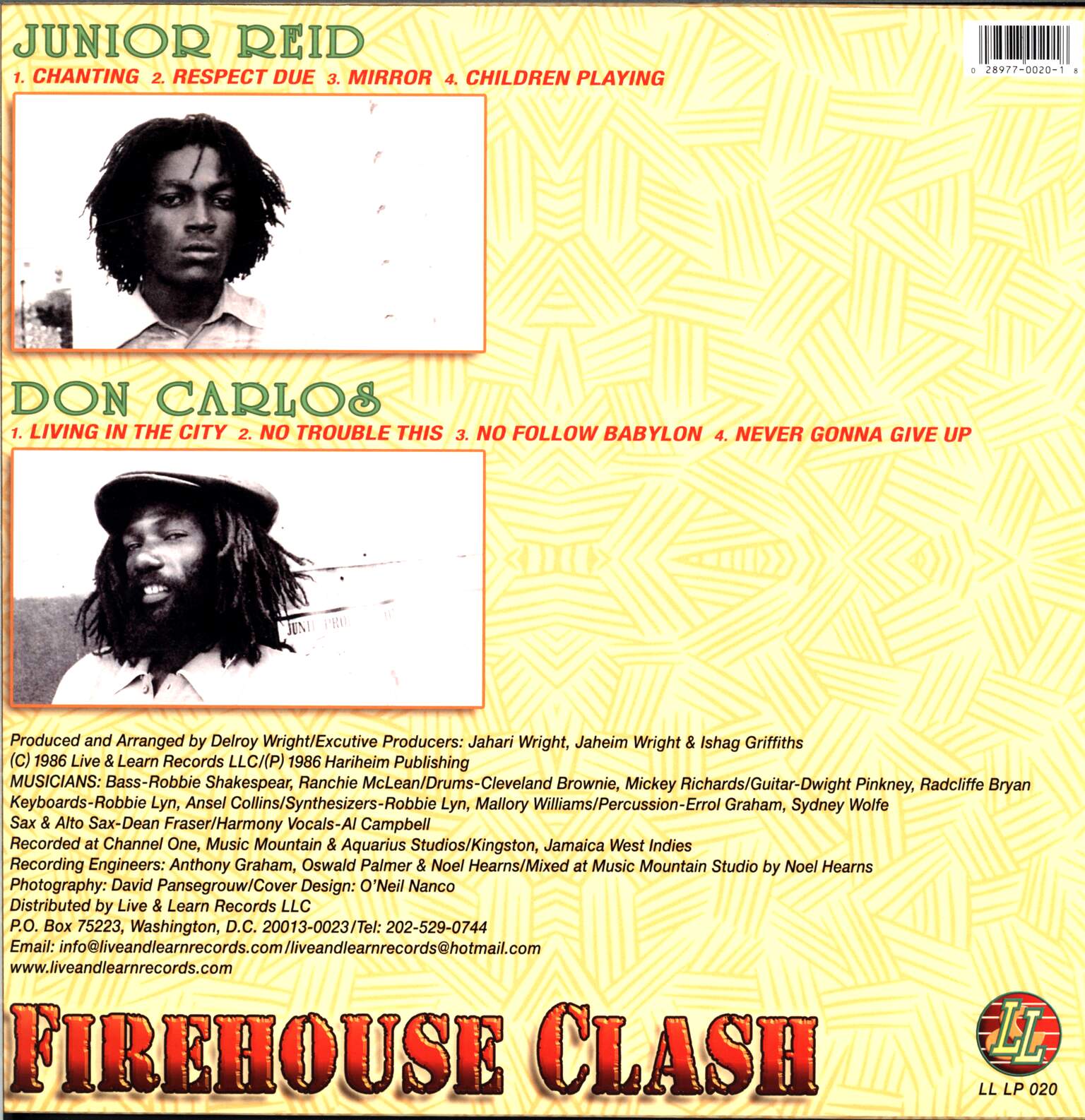 Junior Reid: Firehouse Clash, 1×LP (Vinyl)