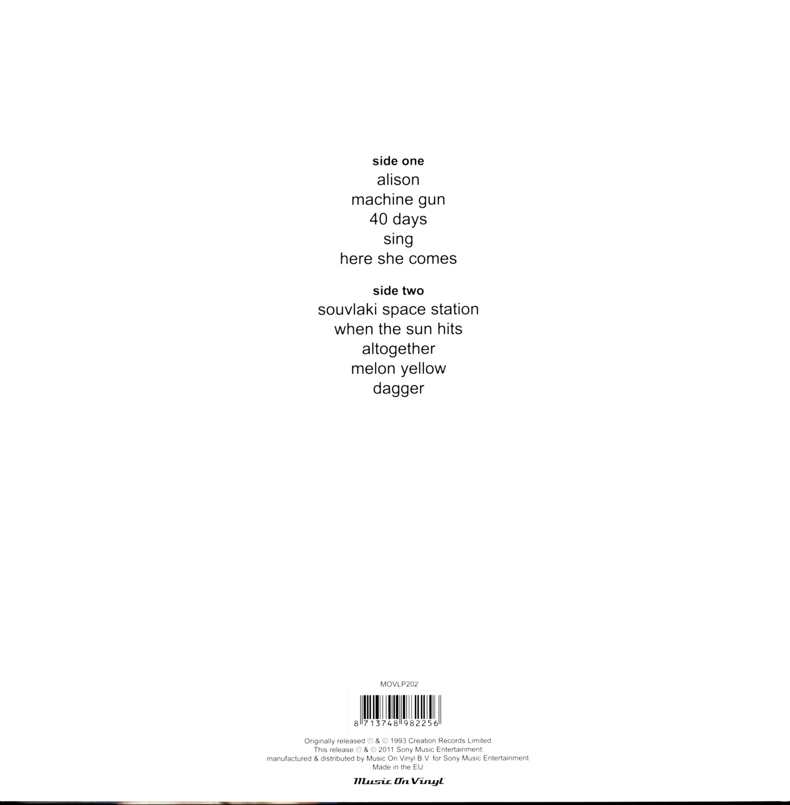 Slowdive: Souvlaki, 1×LP (Vinyl)