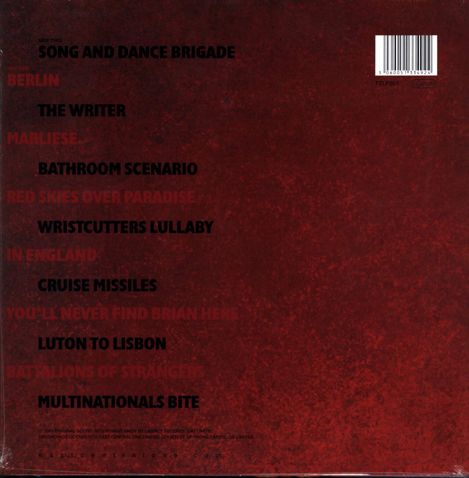 Fischer-Z: Red Skies Over Paradise, 1×LP (Vinyl)