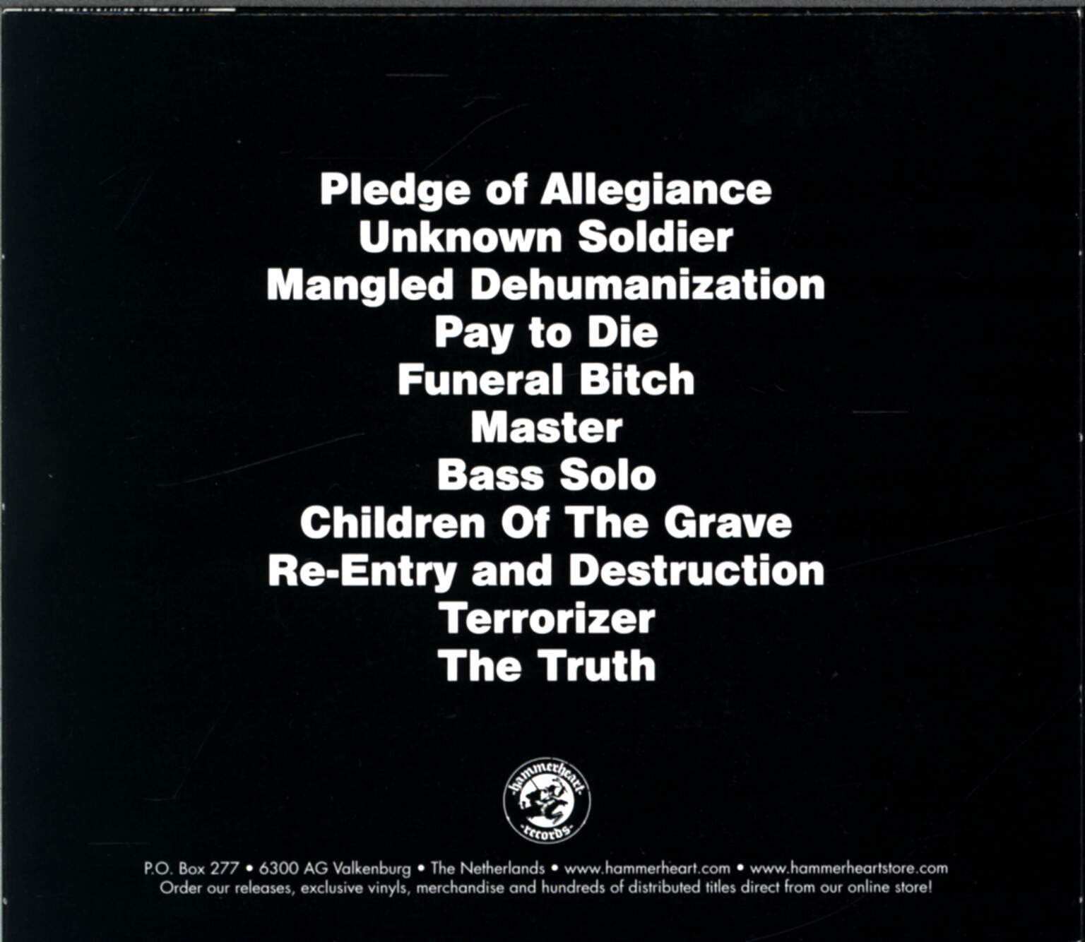 Master: Master, 1×CD