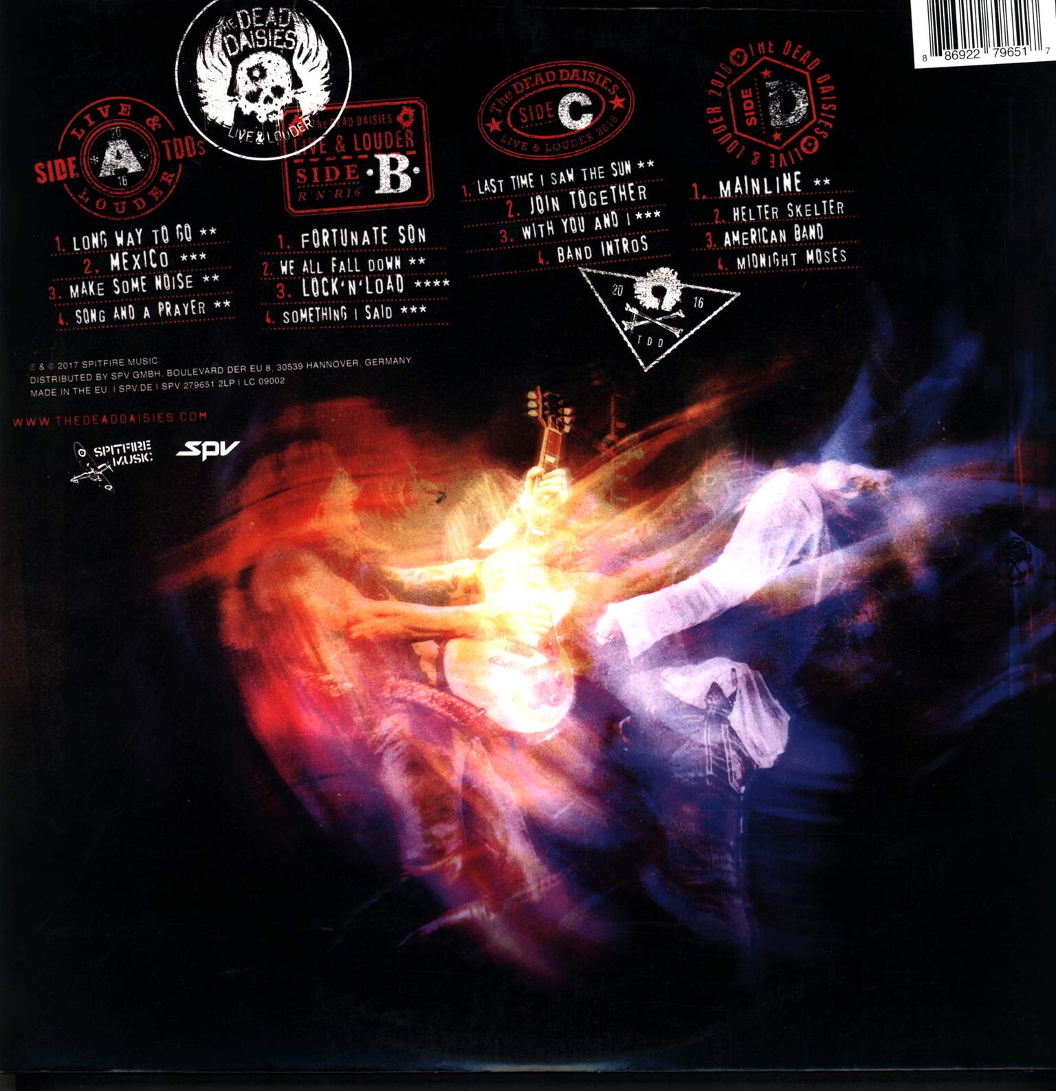 The Dead Daisies: Live & Louder, 2×LP (Vinyl), 1×CD