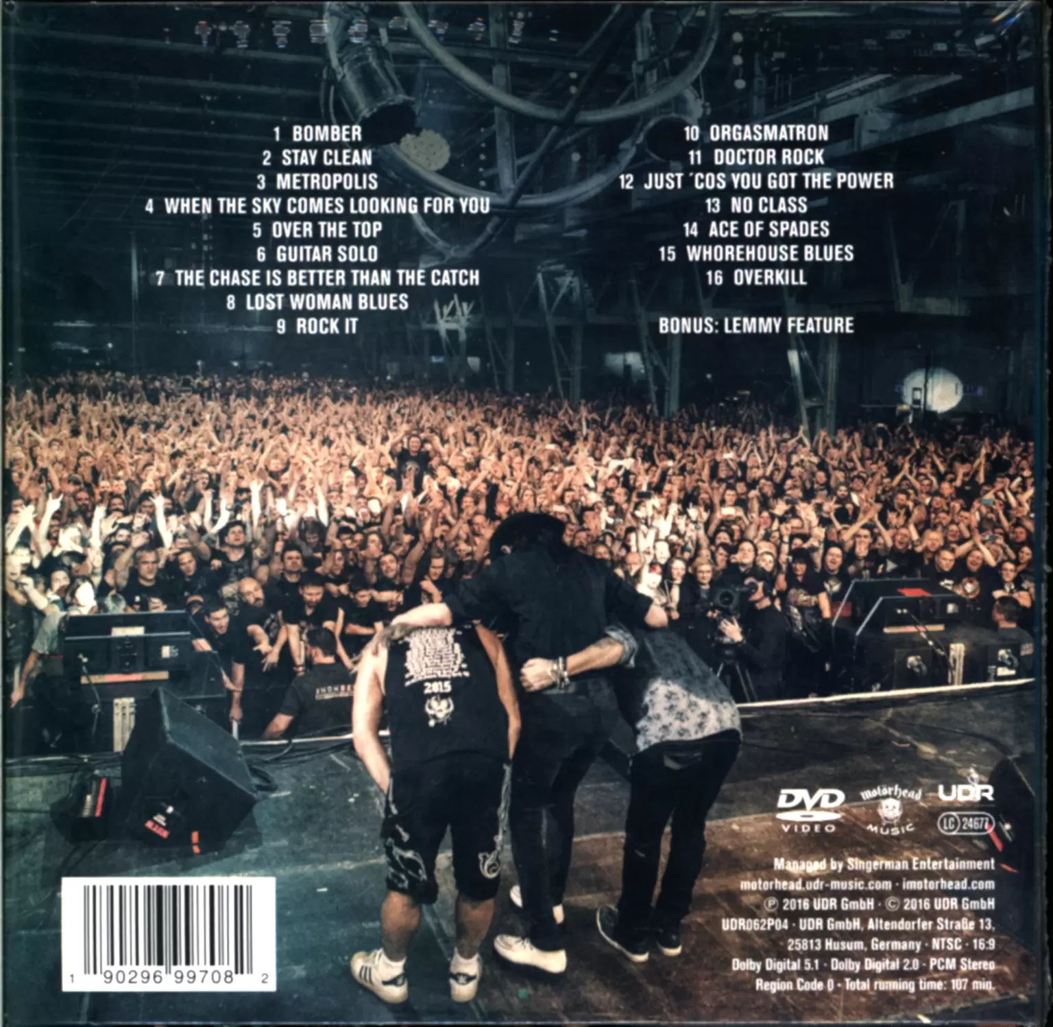 Motörhead: Clean Your Clock, 1×CD, 1×DVD