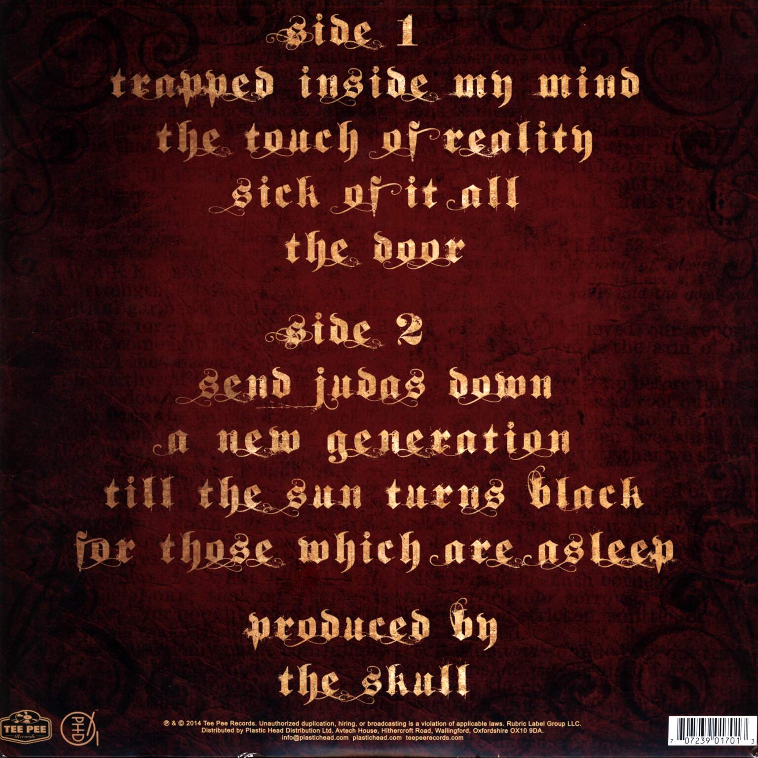 The Skull: For Those Which Are Asleep, 1×LP (Vinyl)