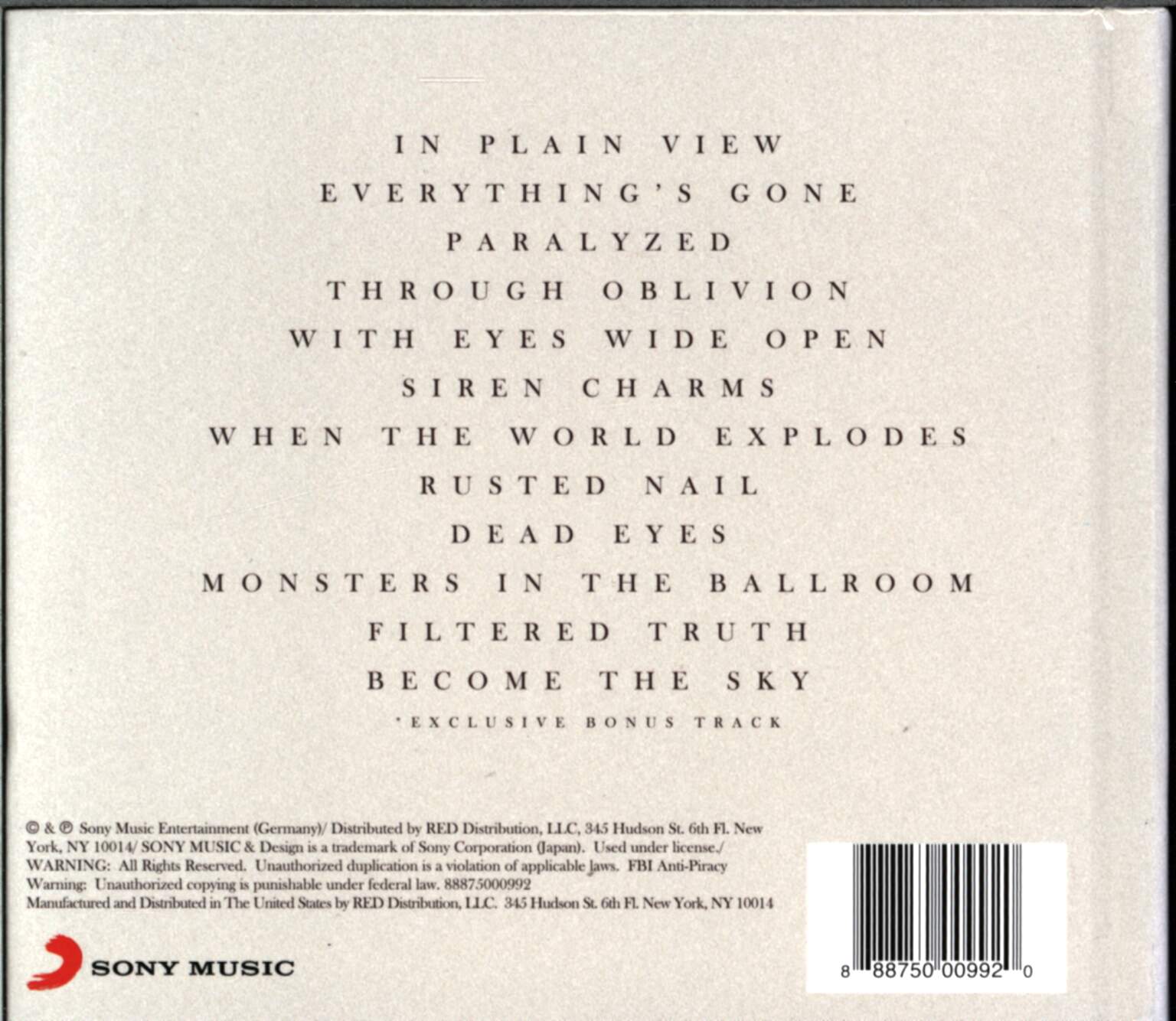In Flames: Siren Charms, 1×CD