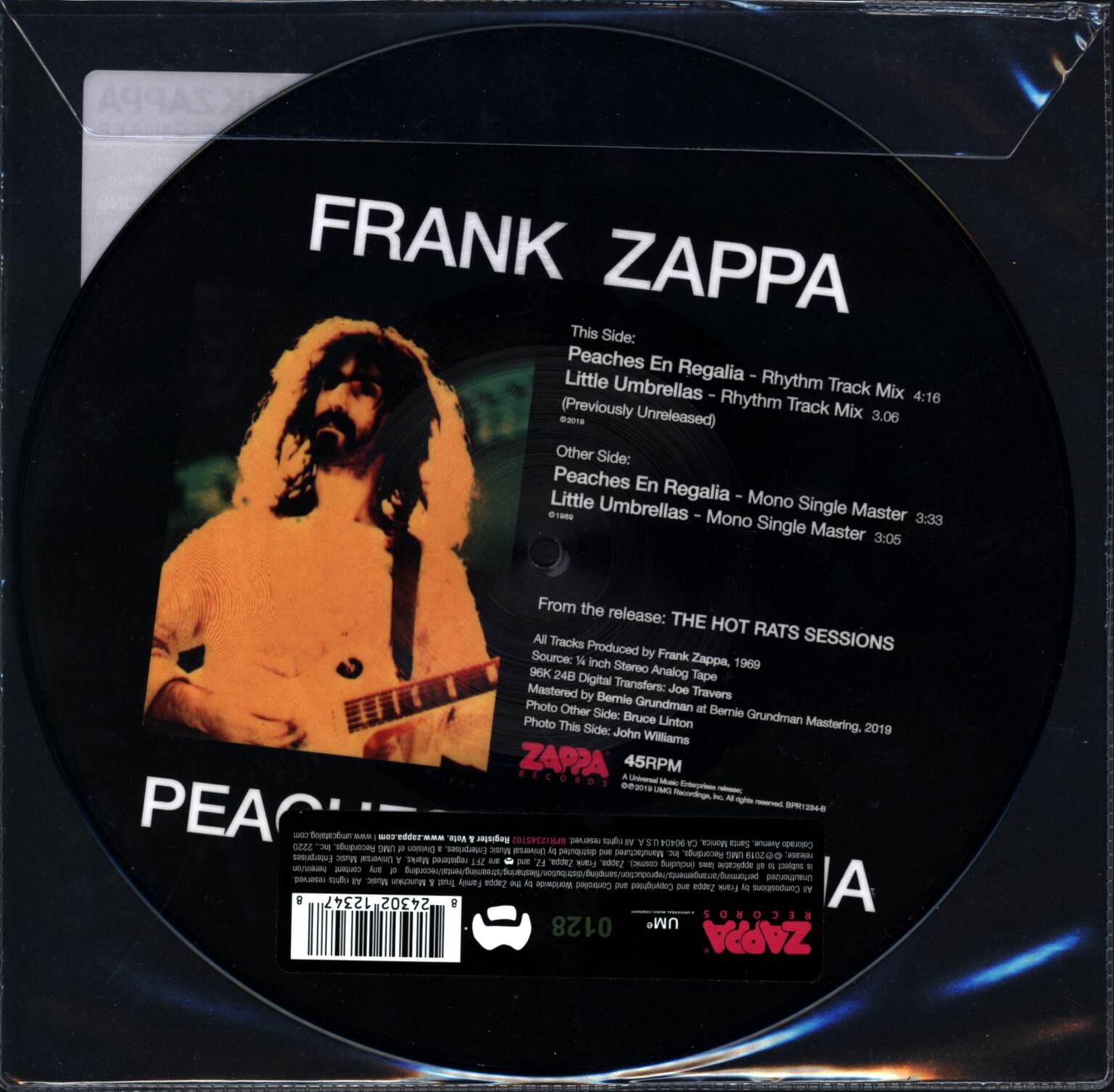 Frank Zappa: Peaches En Regalia, 1×10" Vinyl EP
