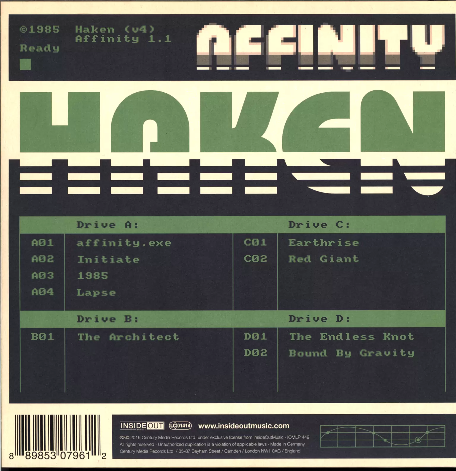 Haken: Affinity, 2×LP (Vinyl)