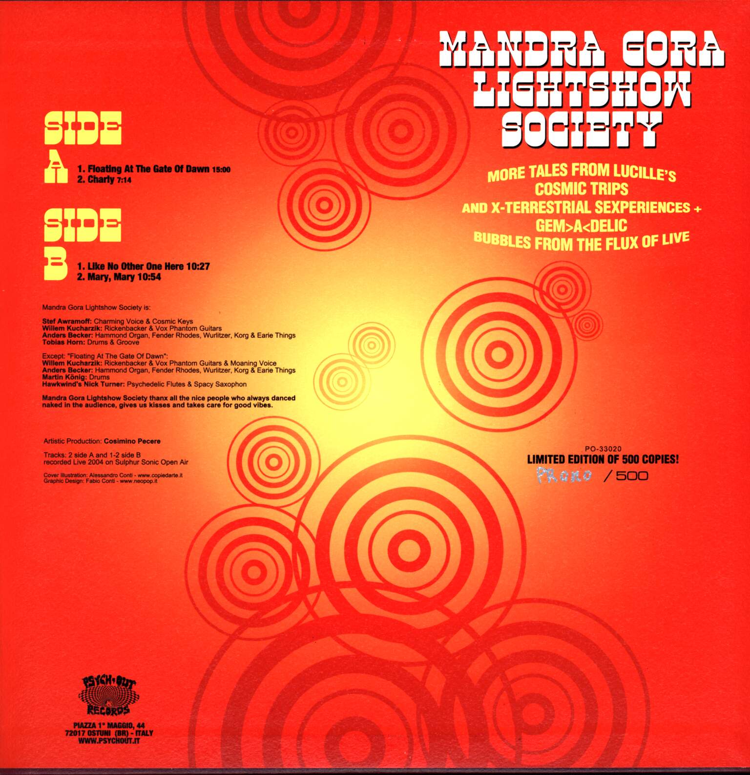 Mandra Gora Lightshow Society: More Tales From Lucille's Cosmic Trips And X-Terrestial Sexperiences + Gem>A<Delic Bubbles From The Flux Of Live, 1×LP (Vinyl)