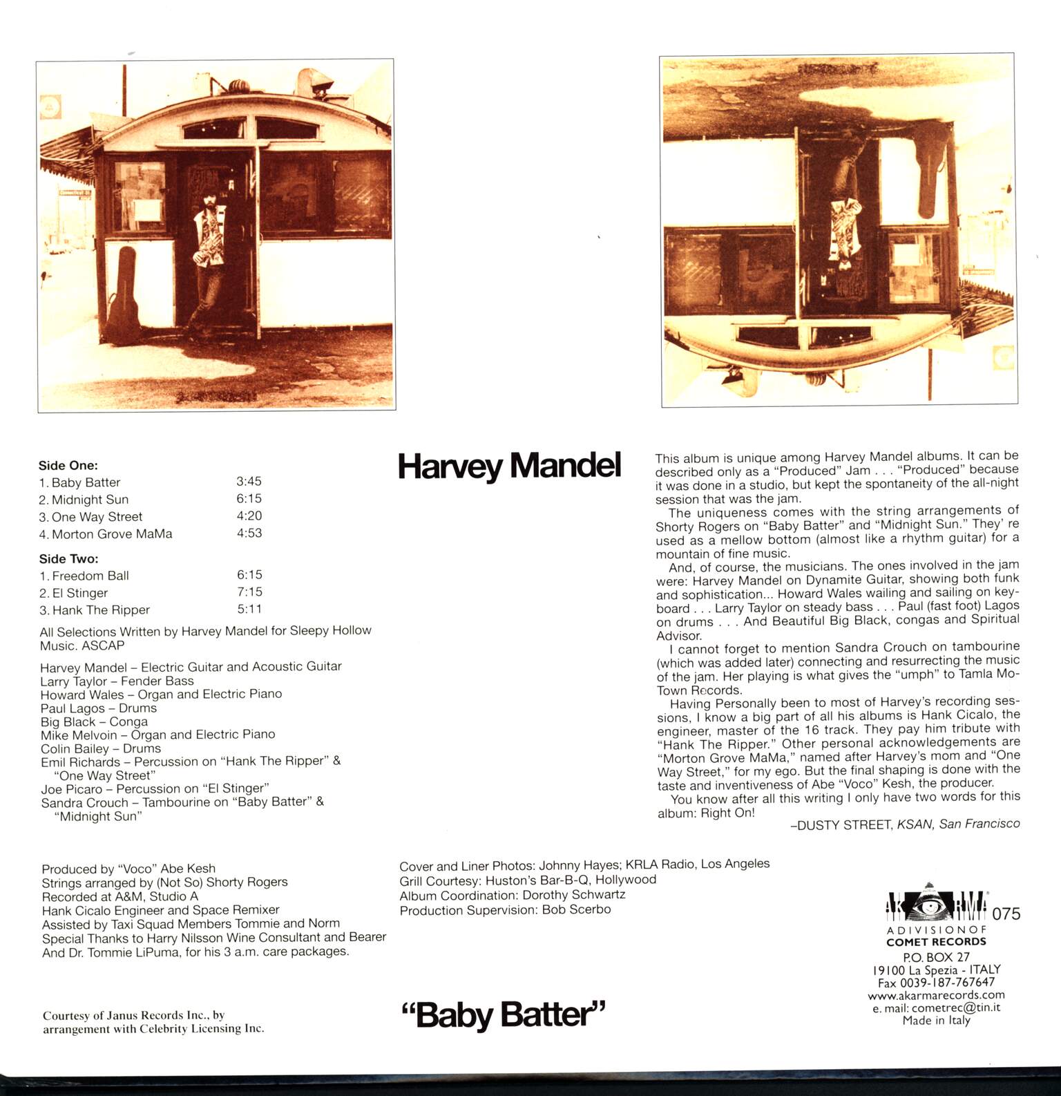 Harvey Mandel: Baby Batter, 1×LP (Vinyl)