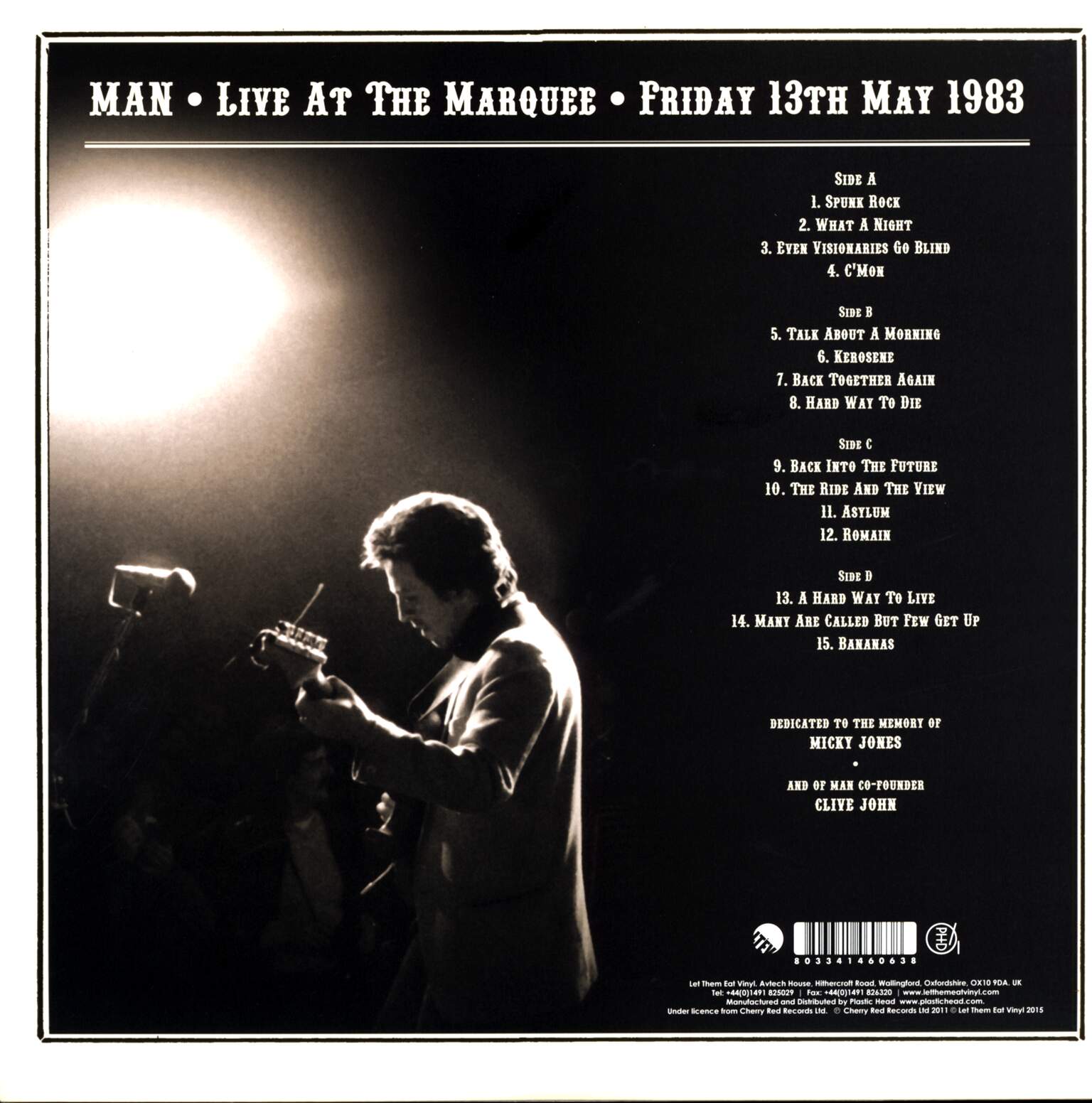 Man: Live At The Marquee (Friday 13th May 1983), 2×LP (Vinyl)