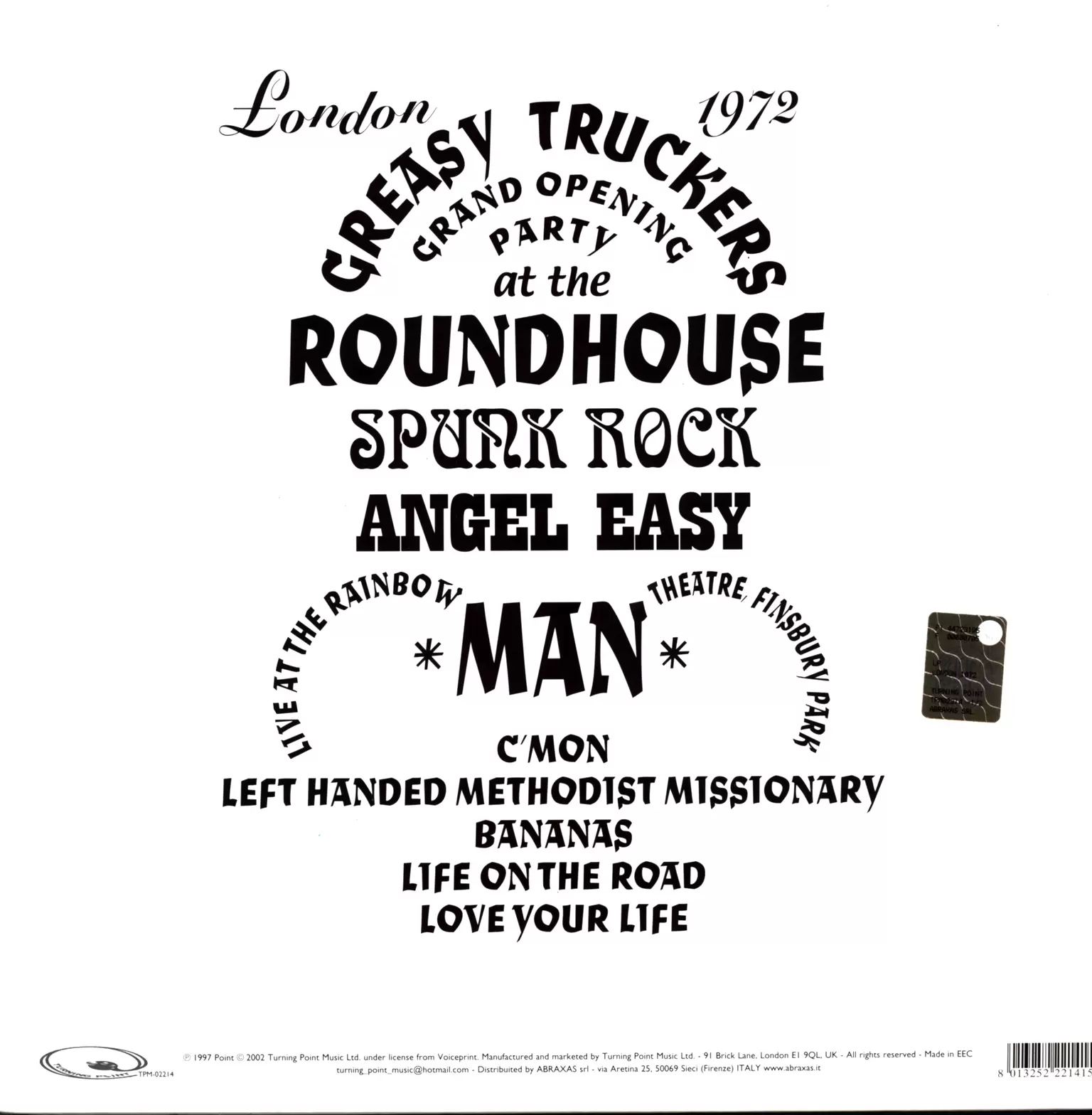 Man: London 1972, 2×LP (Vinyl)
