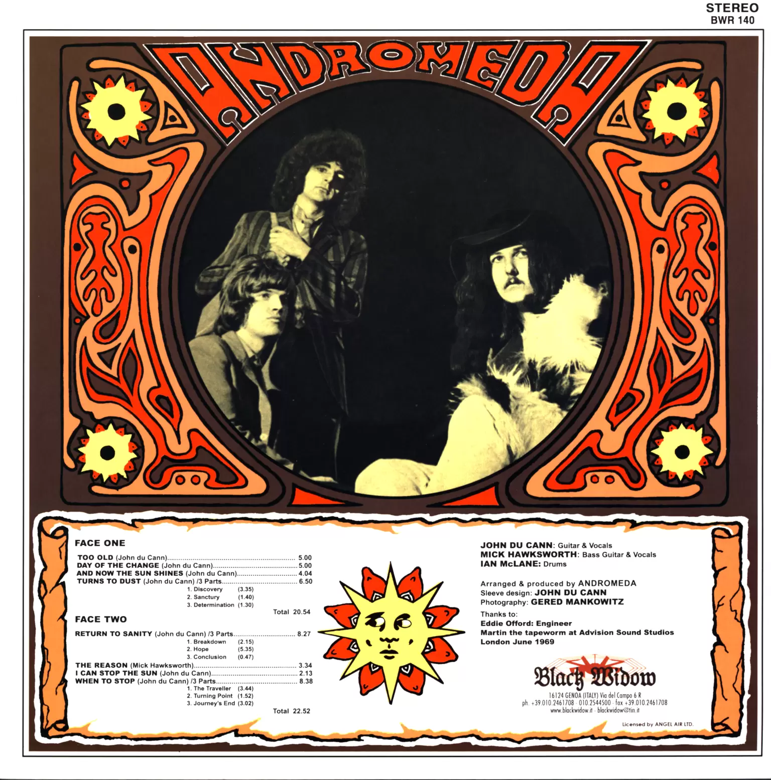 Andromeda: Andromeda, 1×LP (Vinyl), 1×7" Single (Vinyl)