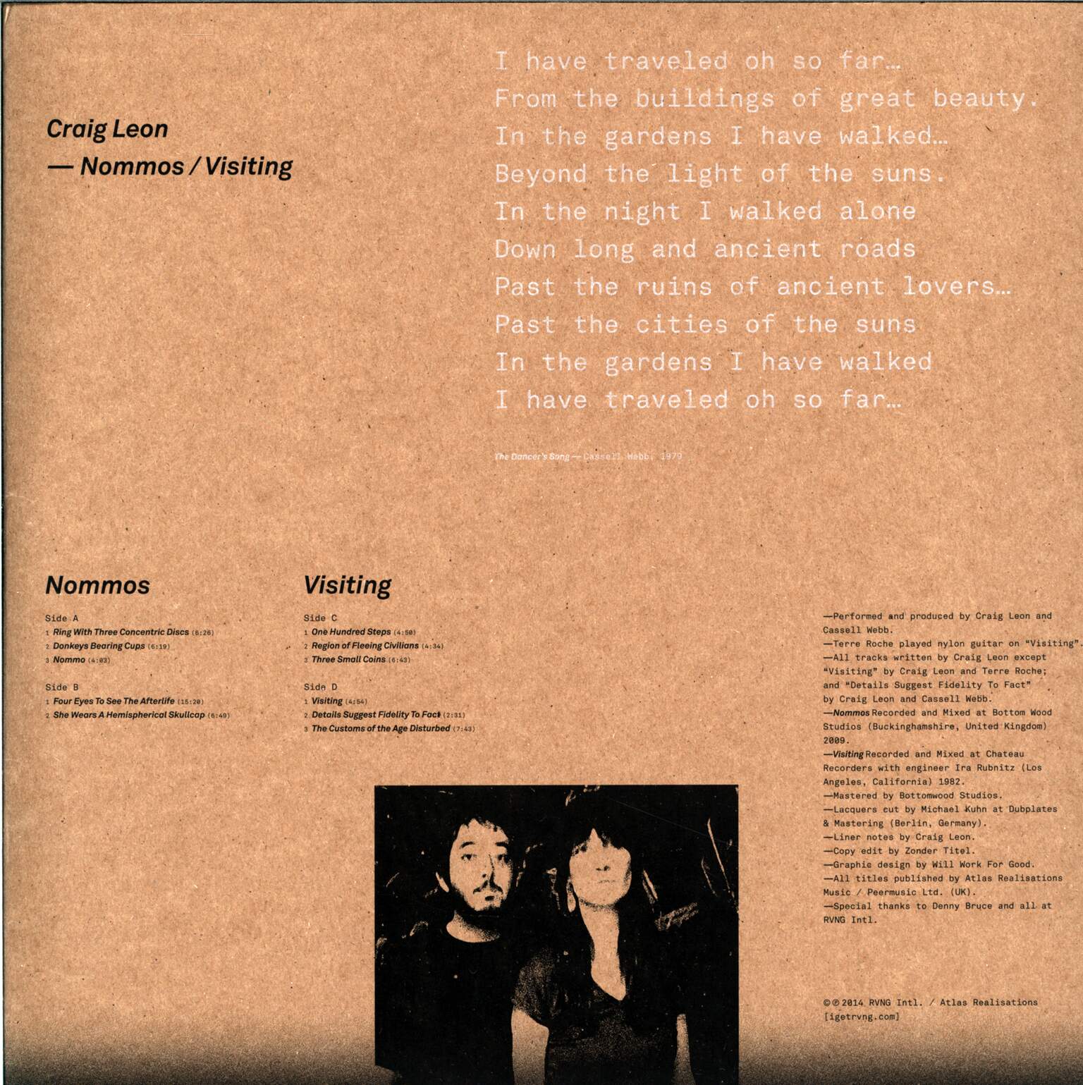 Craig Leon: Nommos / Visiting - Anthology Of Interplanetary Folk Music Vol. 1, 2×LP (Vinyl)