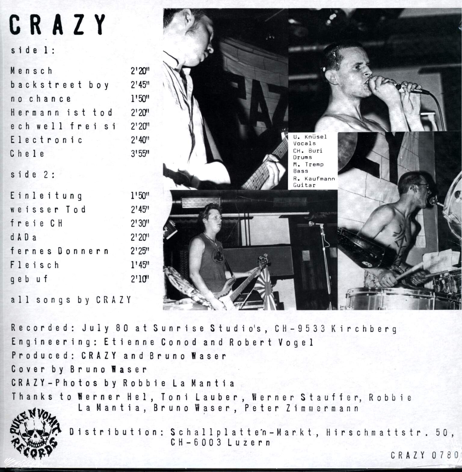 Crazy: No Chance, 1×LP (Vinyl)