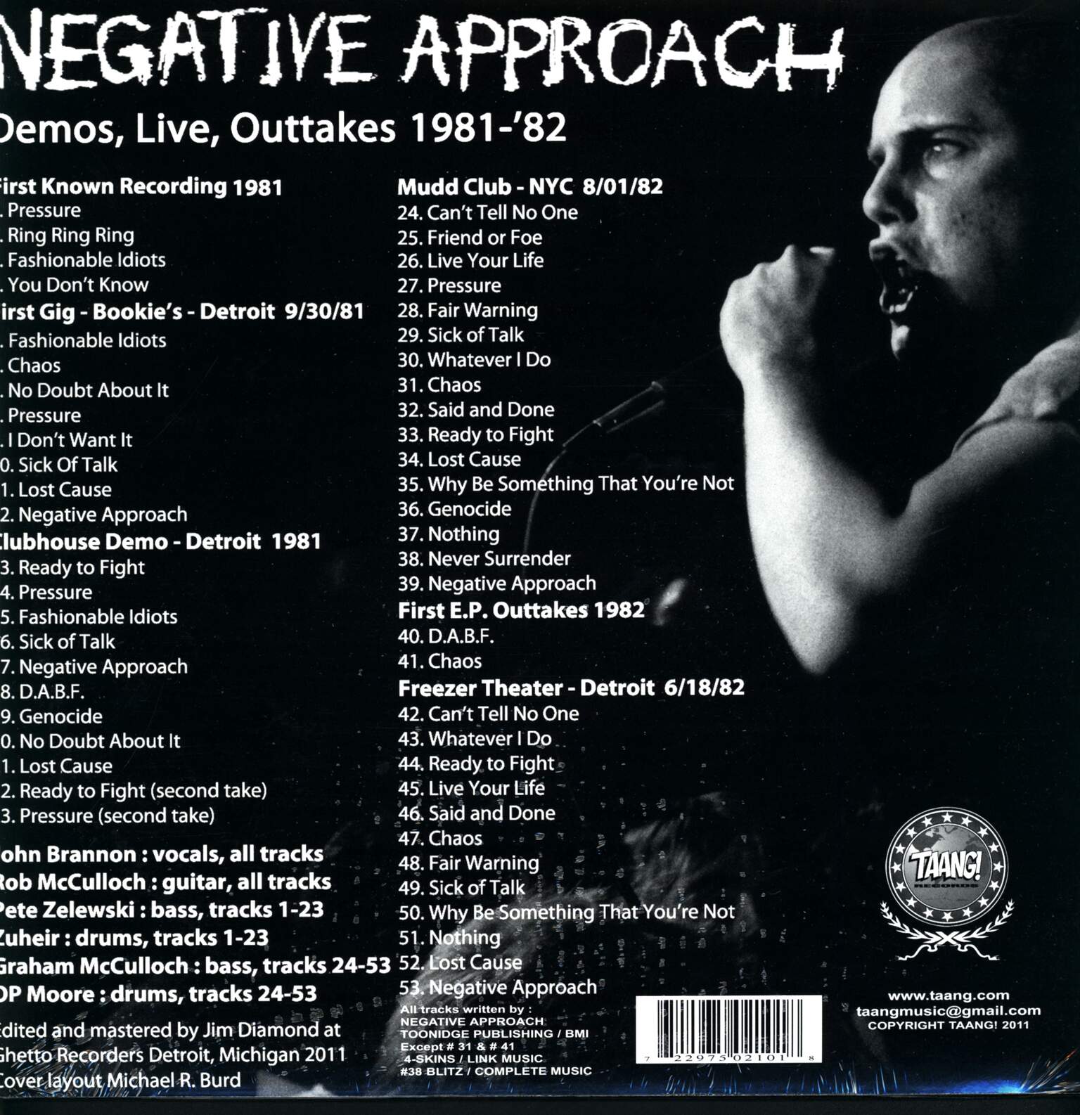 Negative Approach: Nothing Will Stand In Our Way, 1×LP (Vinyl)