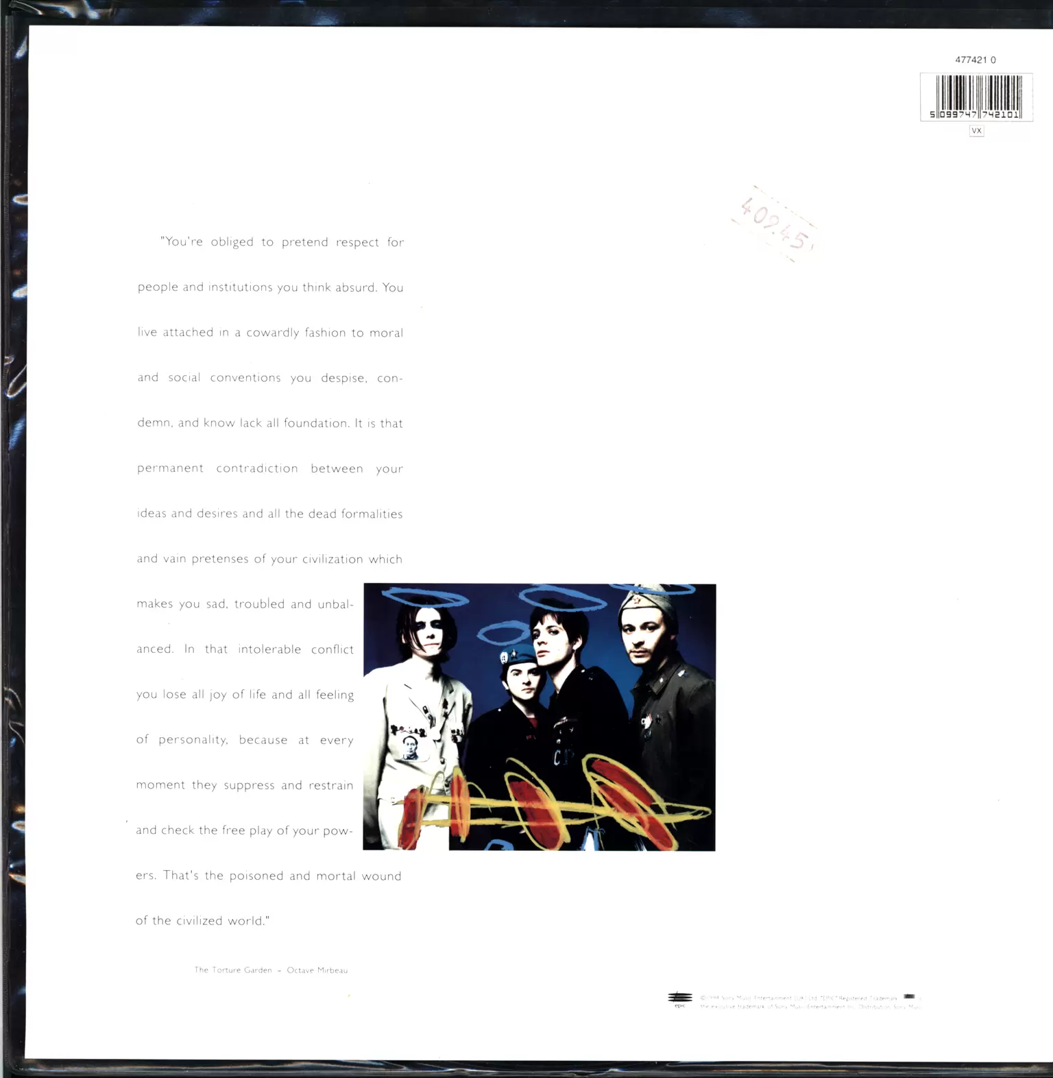 Manic Street Preachers: The Holy Bible, 1×LP (Vinyl)