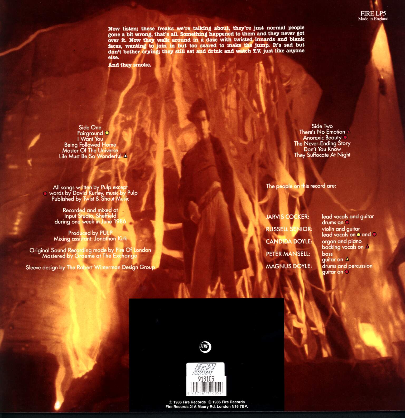 Pulp: Freaks. Ten Stories About Power, Claustrophobia, Suffocation And Holding Hands, 1×LP (Vinyl)