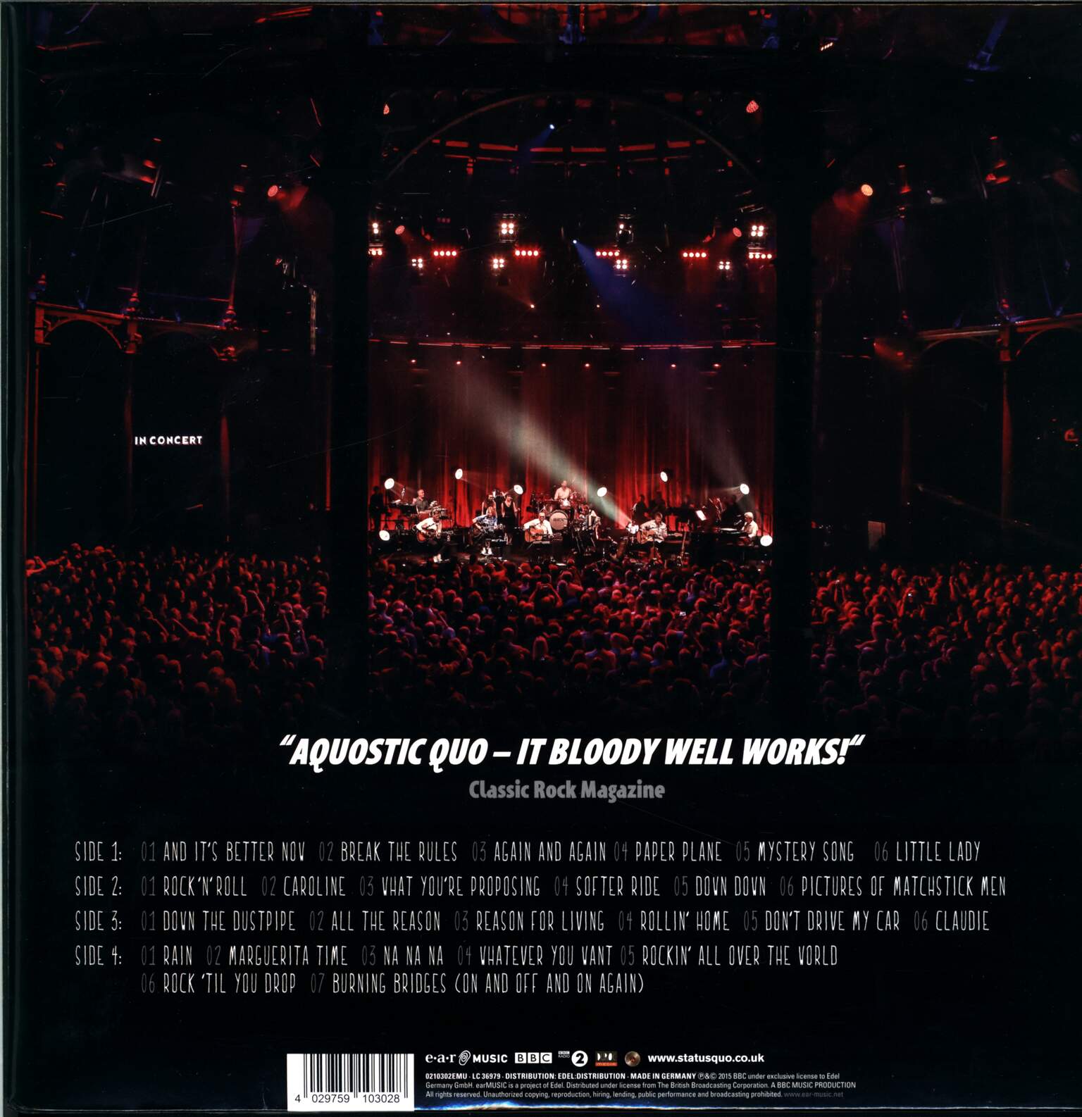 Status Quo: Aquostic - Live @ The Roundhouse, 2×LP (Vinyl)
