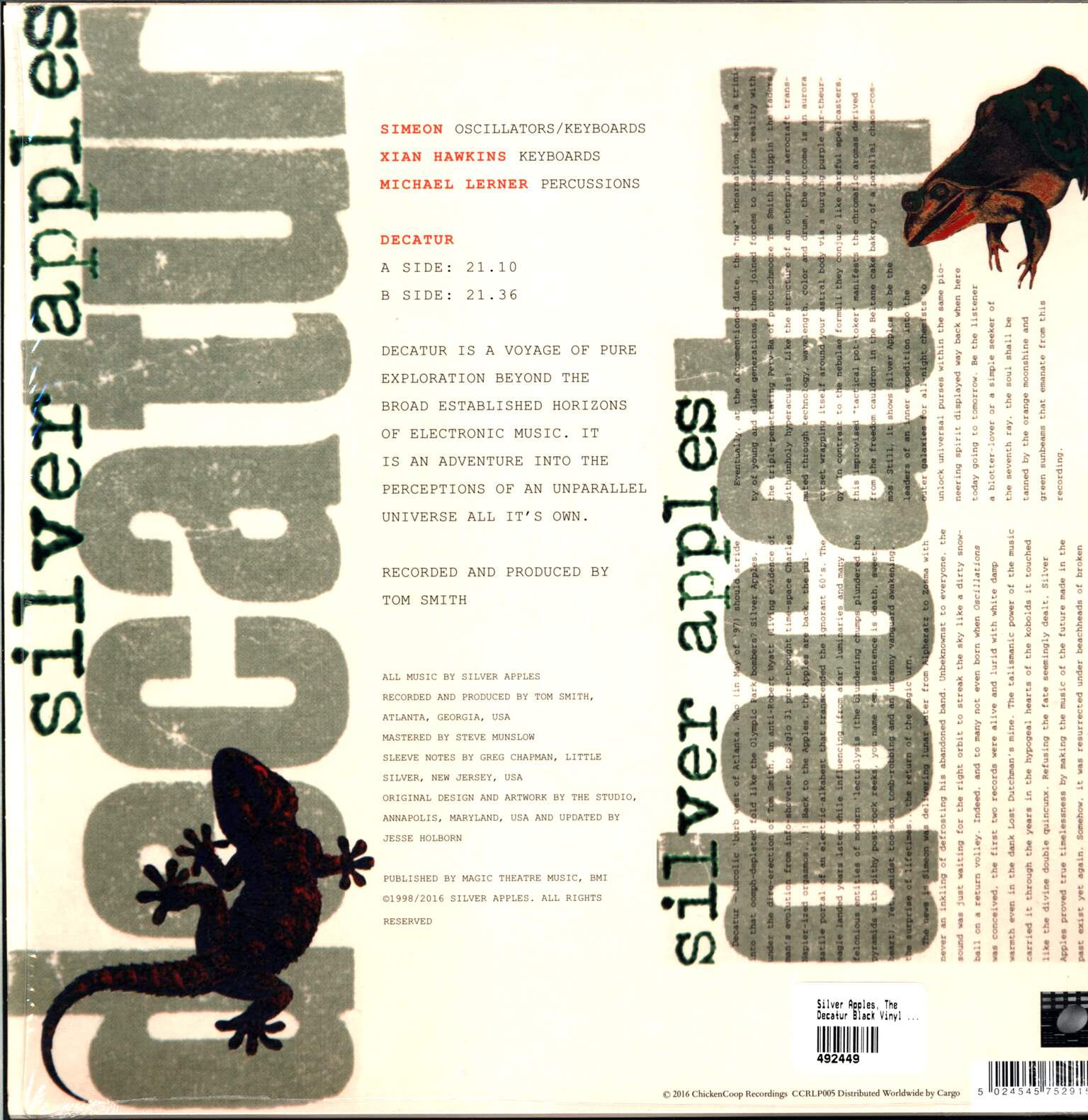 Silver Apples: Decatur, 1×LP (Vinyl)