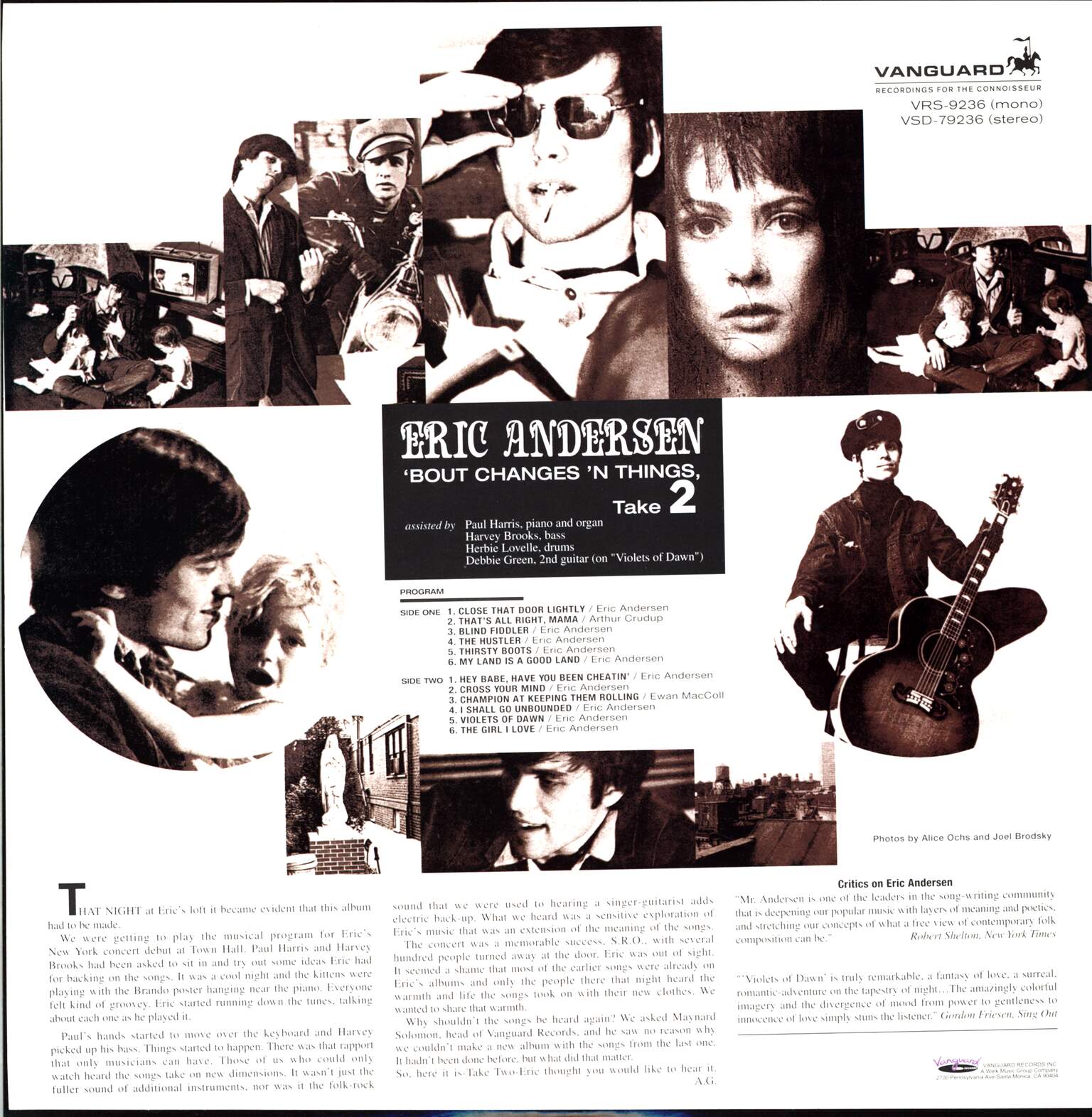 Eric Andersen: 'Bout Changes 'N Things, Take 2, 1×LP (Vinyl)