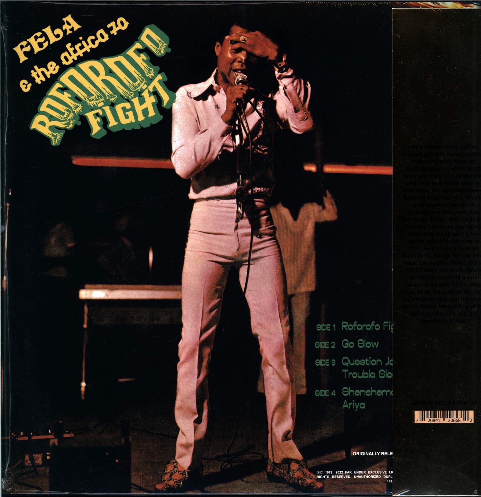Fela Kuti: Music Of Fela - Roforofo Fight, 2×LP (Vinyl)
