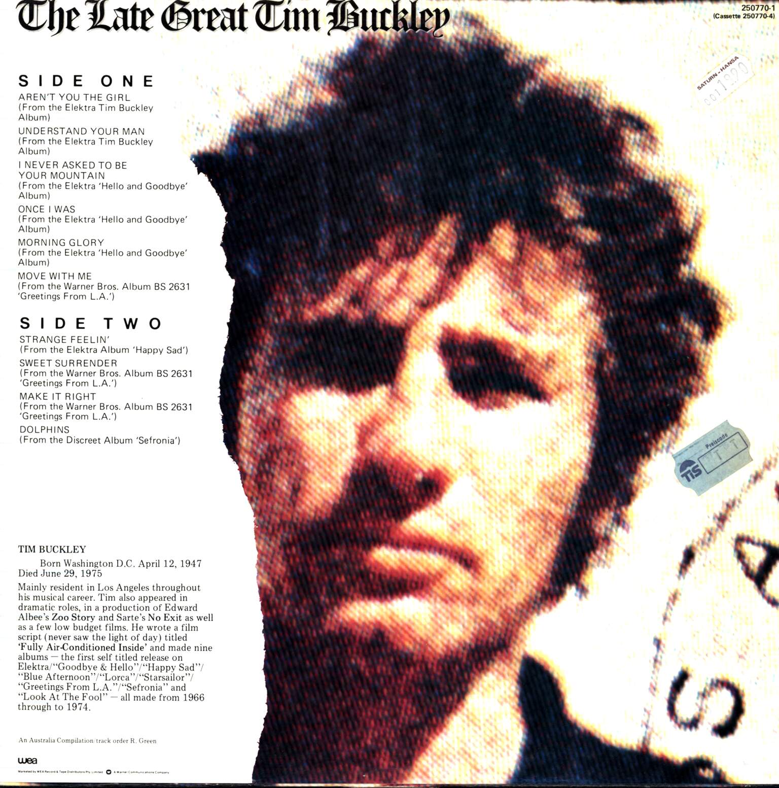 Tim Buckley: The Late Great Tim Buckley - An Anthology, 1×LP (Vinyl)